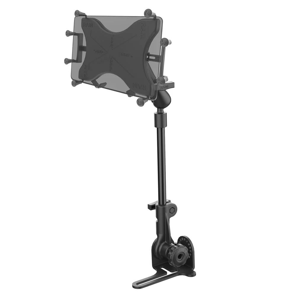 RAM Mounts Pod HD Universal Fahrzeughalterung für 9-11 Zoll Tablets - C-Kugel (1,5 Zoll), Ratchet-System, X-Grip Halteschale