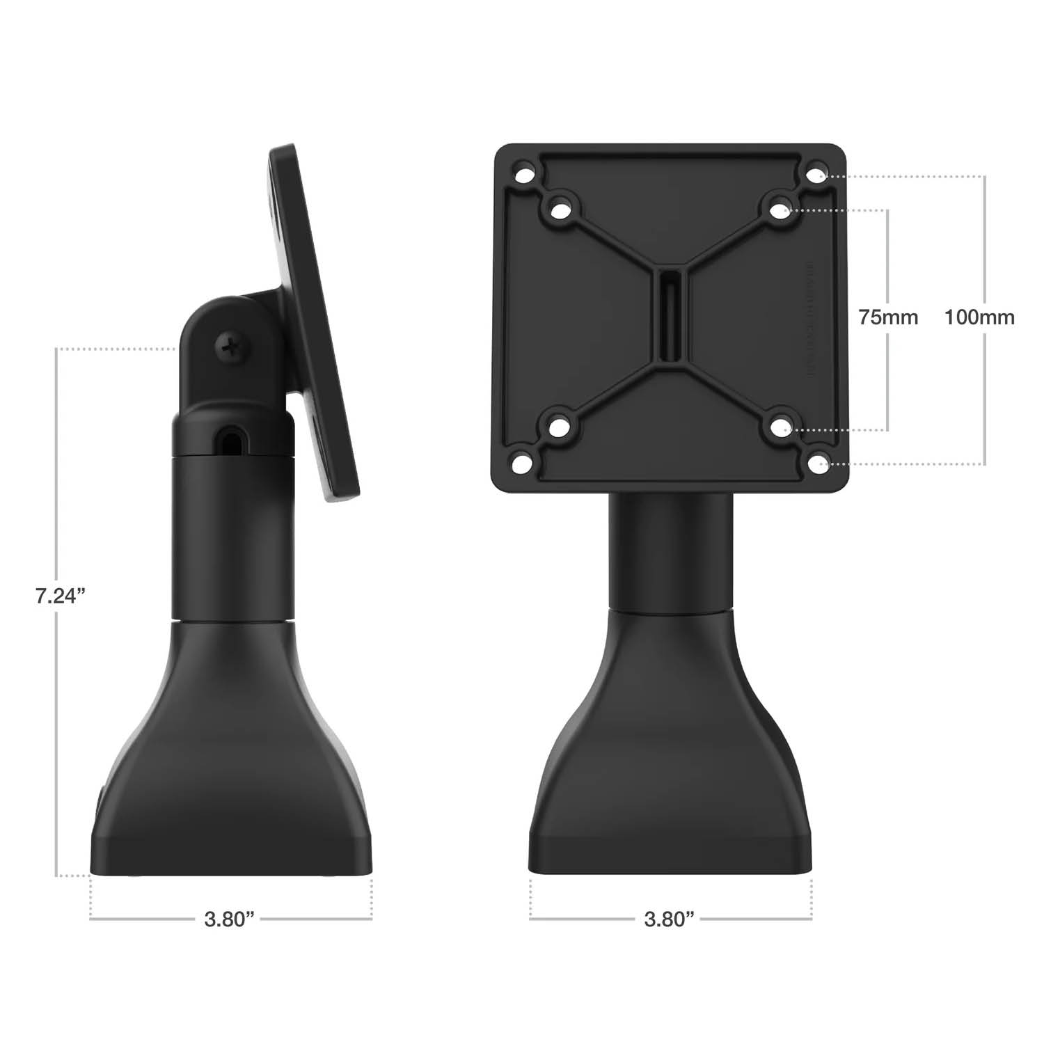 RAM Mounts Standfuss (7 Zoll) - VESA 100x100 mm & 75x75 mm Anbindung, dreh-/schwenkbar