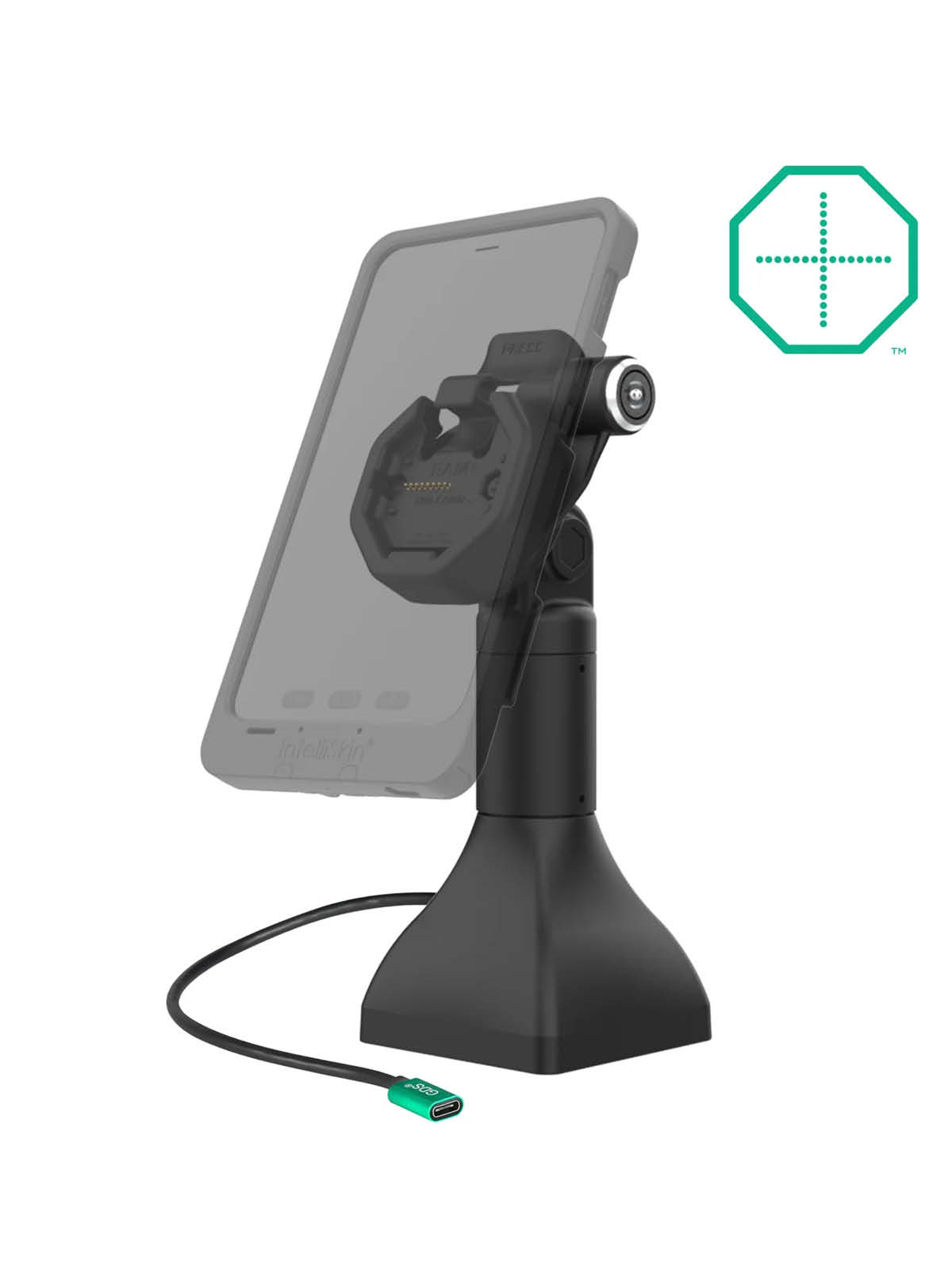 RAM Mounts GDS® Uni-Conn™ Stand-Dockingstation (7 Zoll) dreh-/schwenkbar - abschließbar, USB-C, Pogo Pins rückseitig