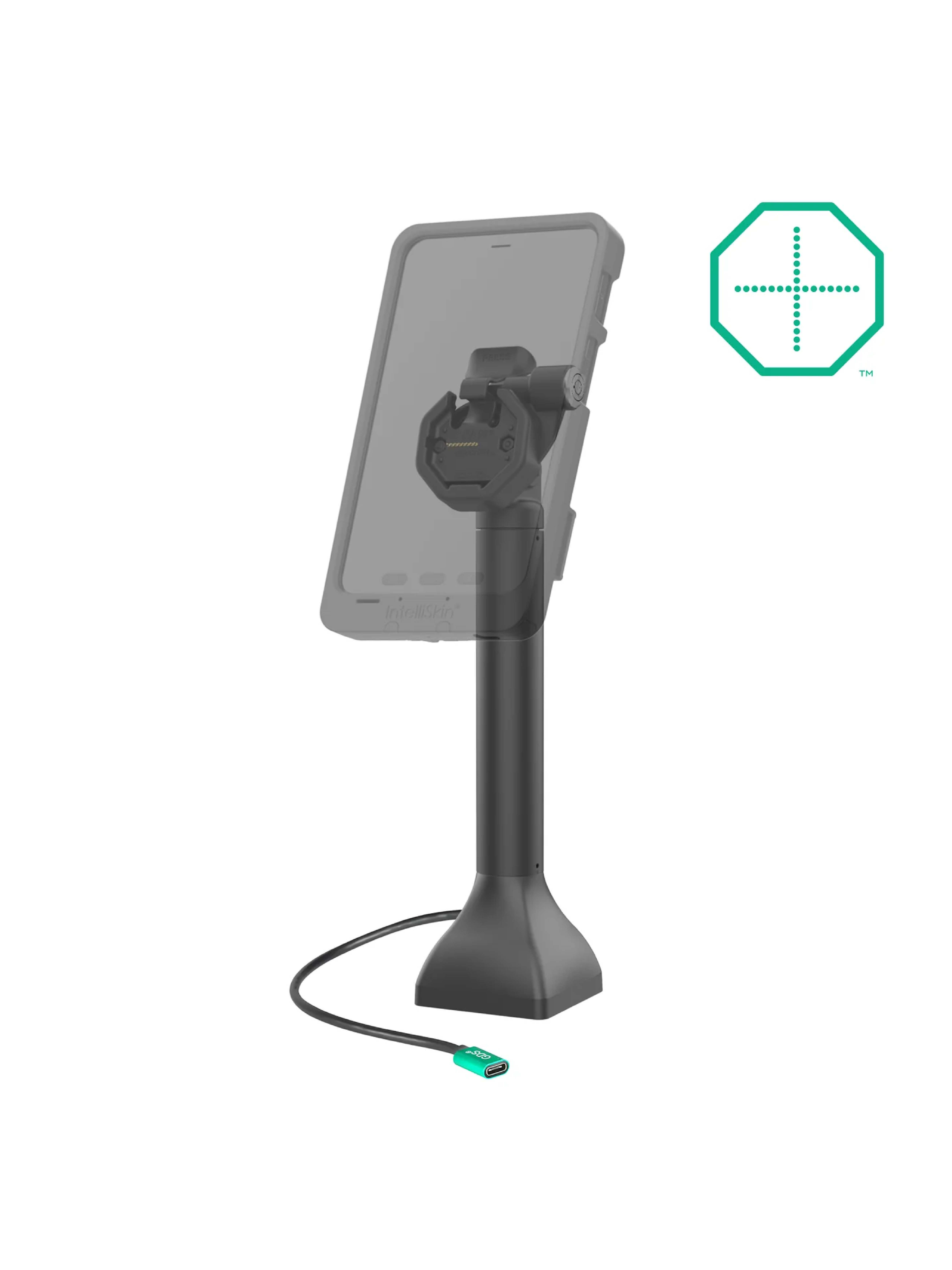 RAM Mounts GDS® Uni-Conn™ Stand-Dockingstation (14 Zoll) dreh-/schwenkbar - abschließbar, USB-C, Pogo Pins rückseitig