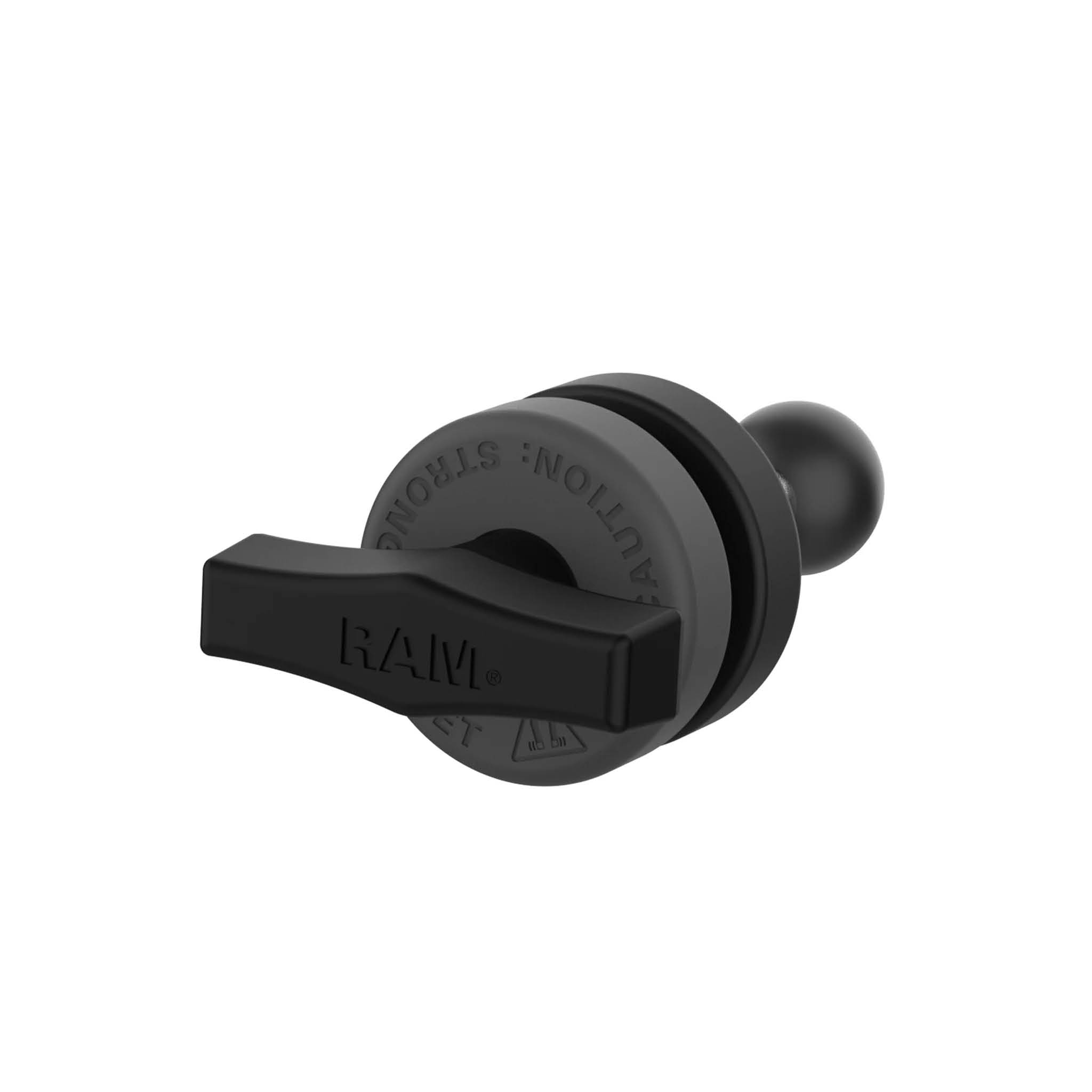 RAM Mounts Tough-Mag Basis für Kleingeräte an Scheiben - B-Kugel (1 Zoll), magnetisch, 48 mm Durchmesser