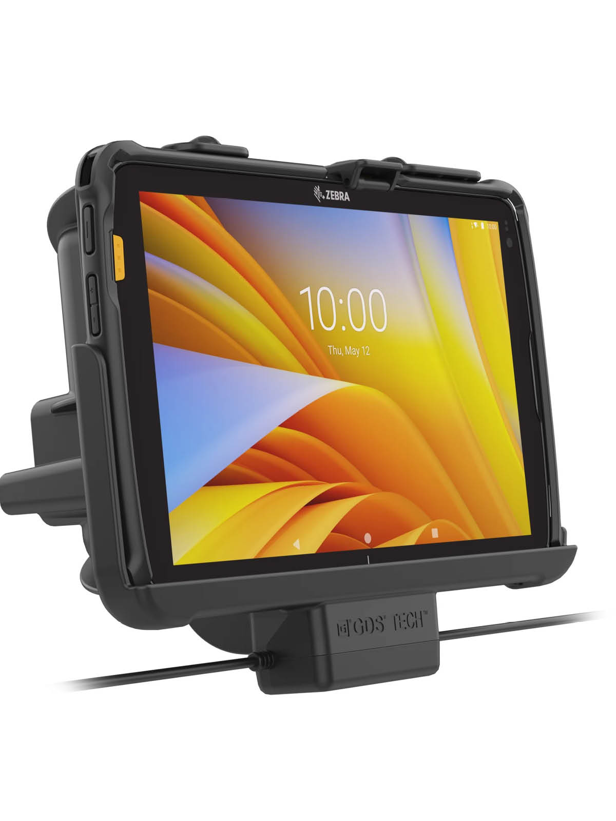 RAM Mounts EZ-Roll'r Halteschale für Zebra ET40 & ET45 (10“) Tablets - In Rugged Boot - 5.5mm DC & USB-A/USB-C-Anschluss