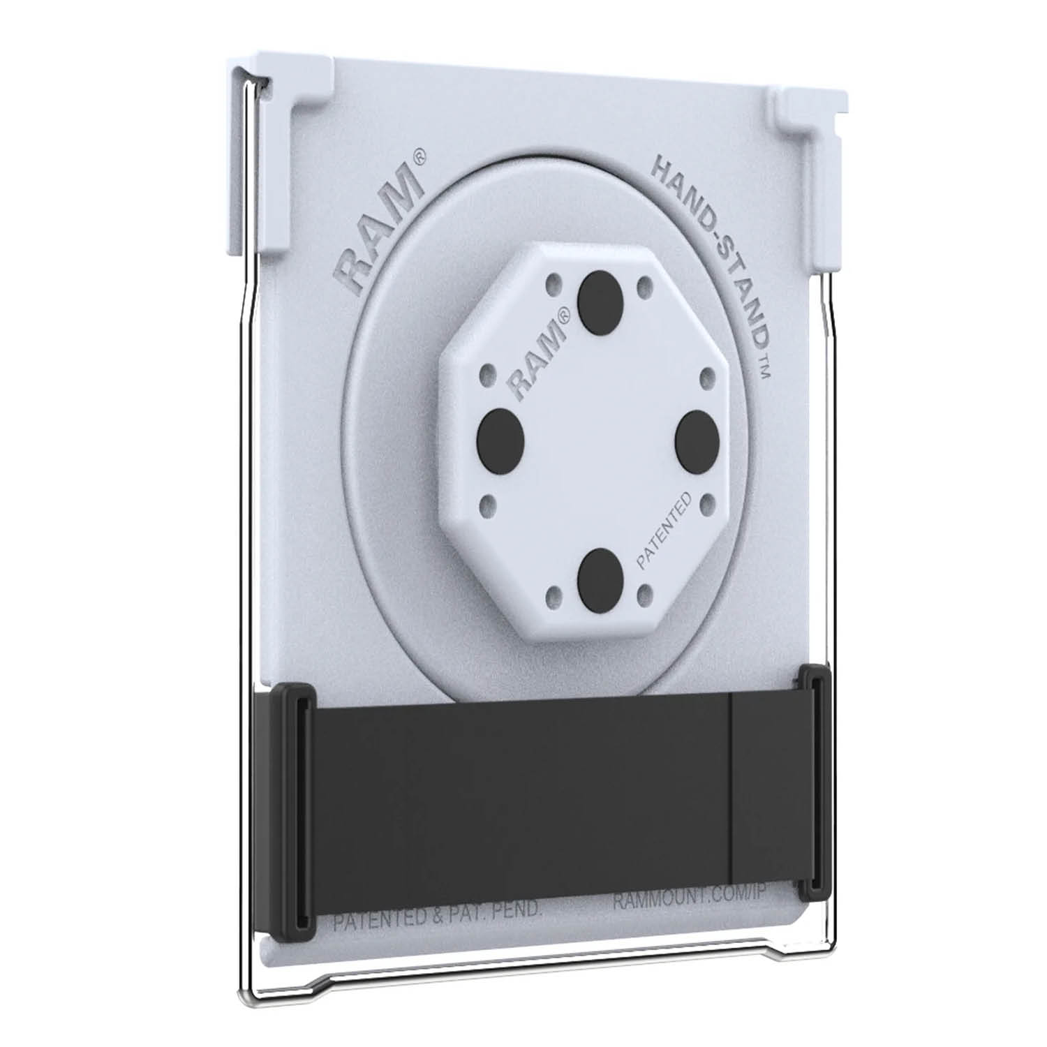 RAM Mounts GDS Tischständer mit Uni-Conn Adapter und Handschlaufe für IntelliSkin Next Gen Schutzhüllen - Hard- und Thin-Case Serie - Schrauben-Set - Grau