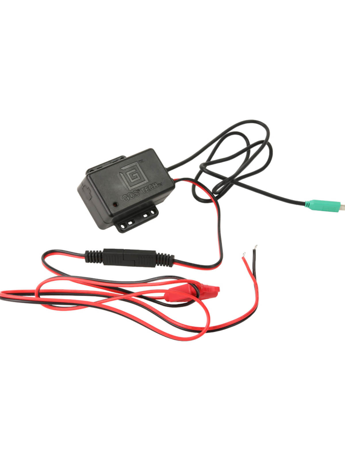 RAM Mounts GDS Strom-Modul - SAE/offene Enden, 12-24V DC Eingang, 12V DC Ausgang, USB-C (männlich & PD & PPS)