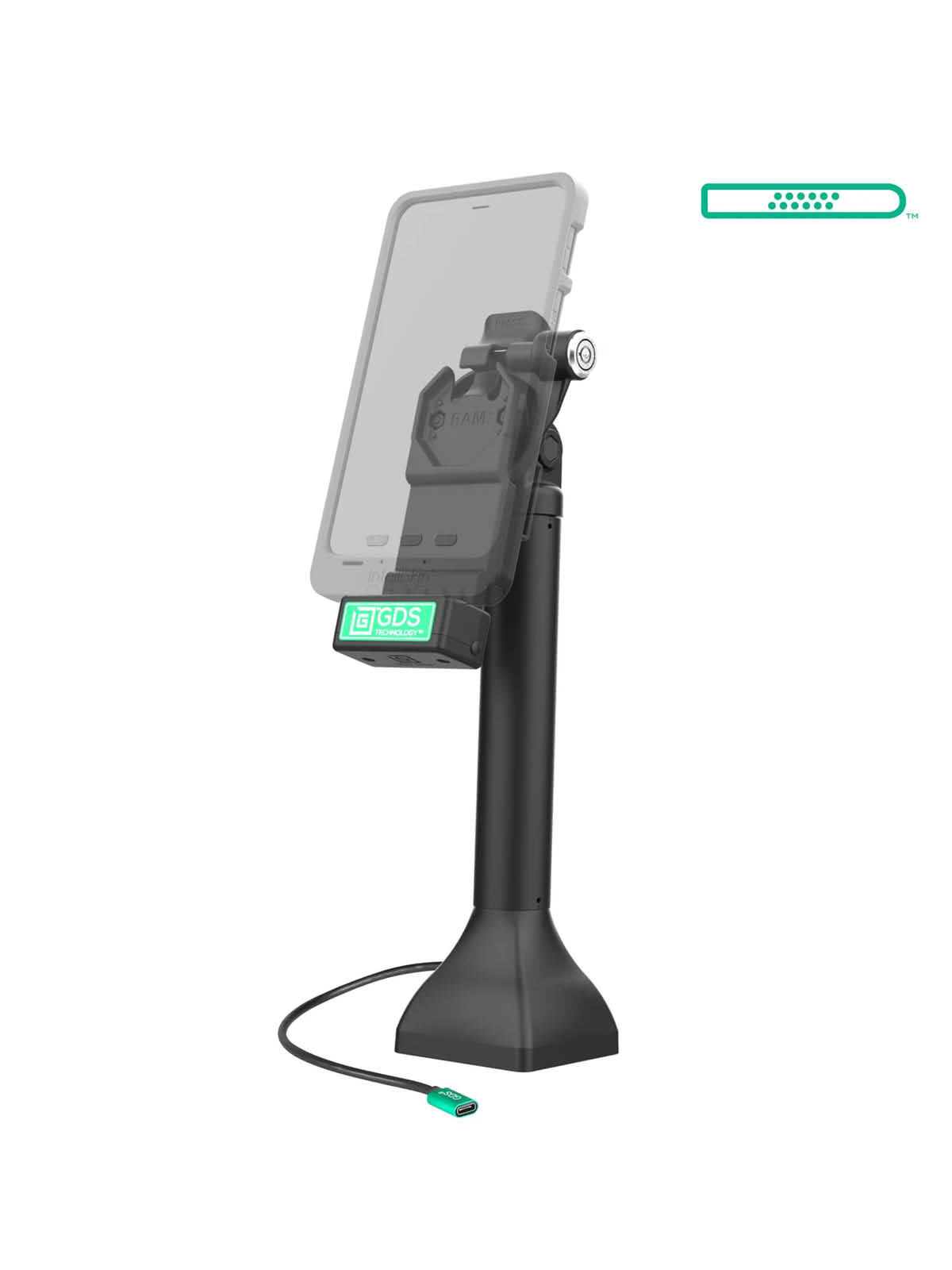 RAM Mounts GDS® Uni-Conn™ Stand-Dockingstation (14 Zoll) dreh-/schwenkbar - abschließbar, USB-C