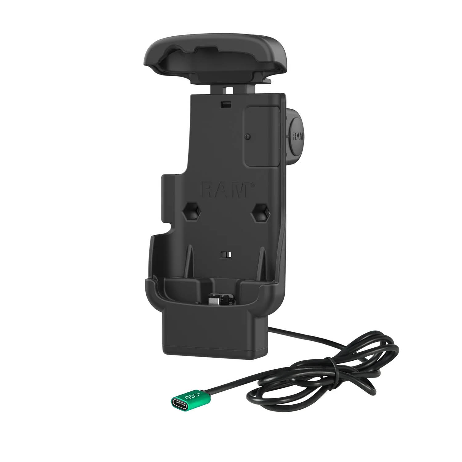 RAM Mounts Form-Fit Halteschale für Zebra TC22 & TC27 - Ohne Rugged Boot - USB-C-Anschluss - 2-Loch AMPS