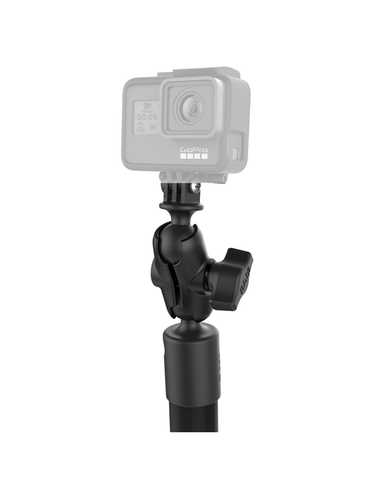 RAM Mounts Verbundstoff Kameraarm für GoPro Action Kameras - mit Armen (4 u. 18 Zoll), GoPro-Adapter, B-Kugel (1 Zoll)