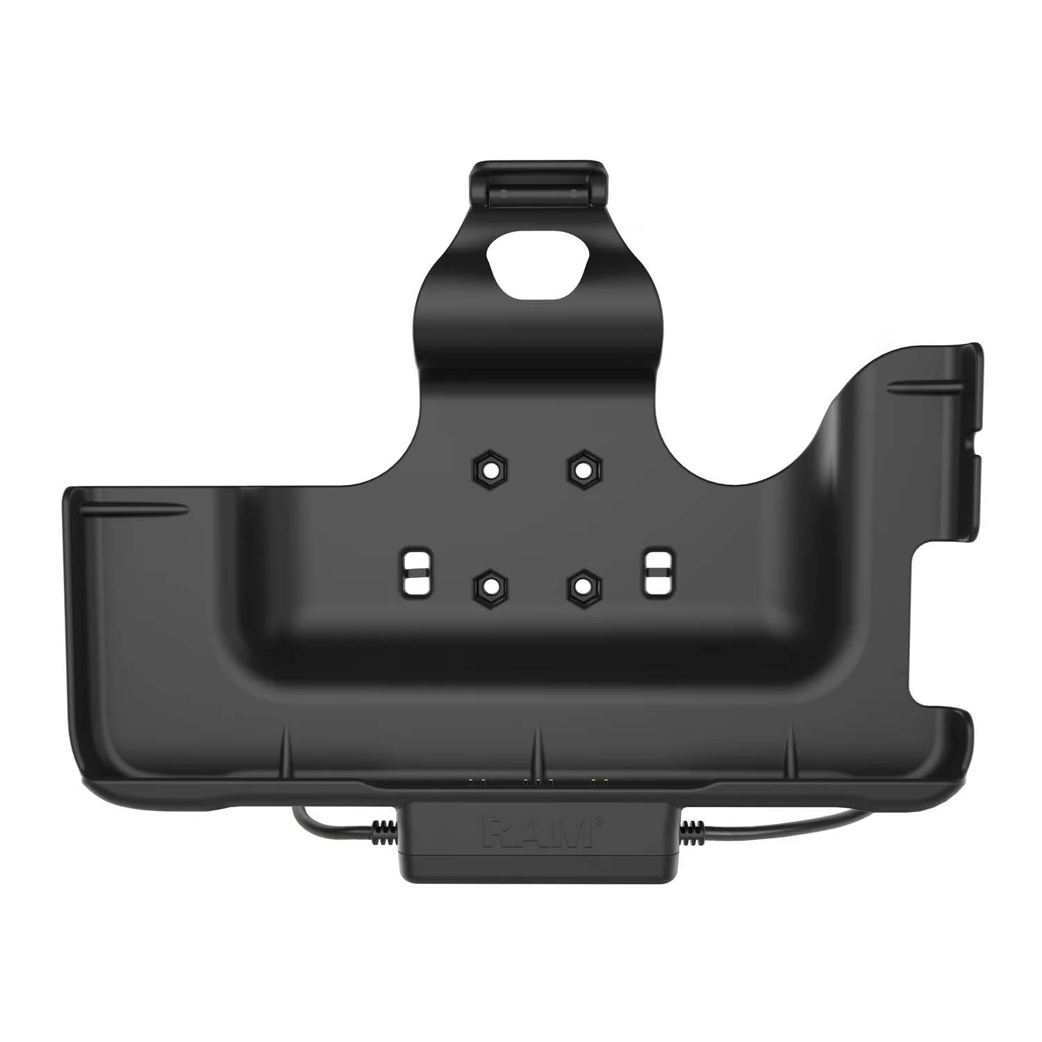 RAM Mounts Ladestation für Samsung Tab Active5 Pro & 4 Pro - USB-C Stromzufuhr, USB-A & RJ45 Schnittstelle, 4-Loch AMPS