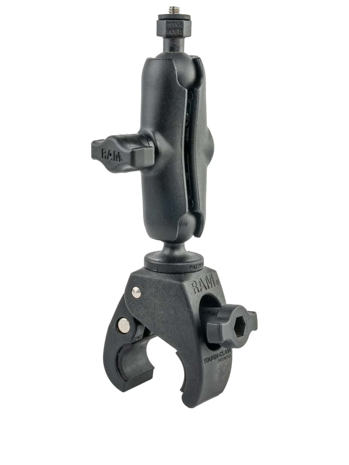 RAM Mounts Tough-Claw Halterung für Insta360 - B-Kugel (1 Zoll), mittlerer Verbindungsarm, für Durchmesser 15,9-29,0 mm