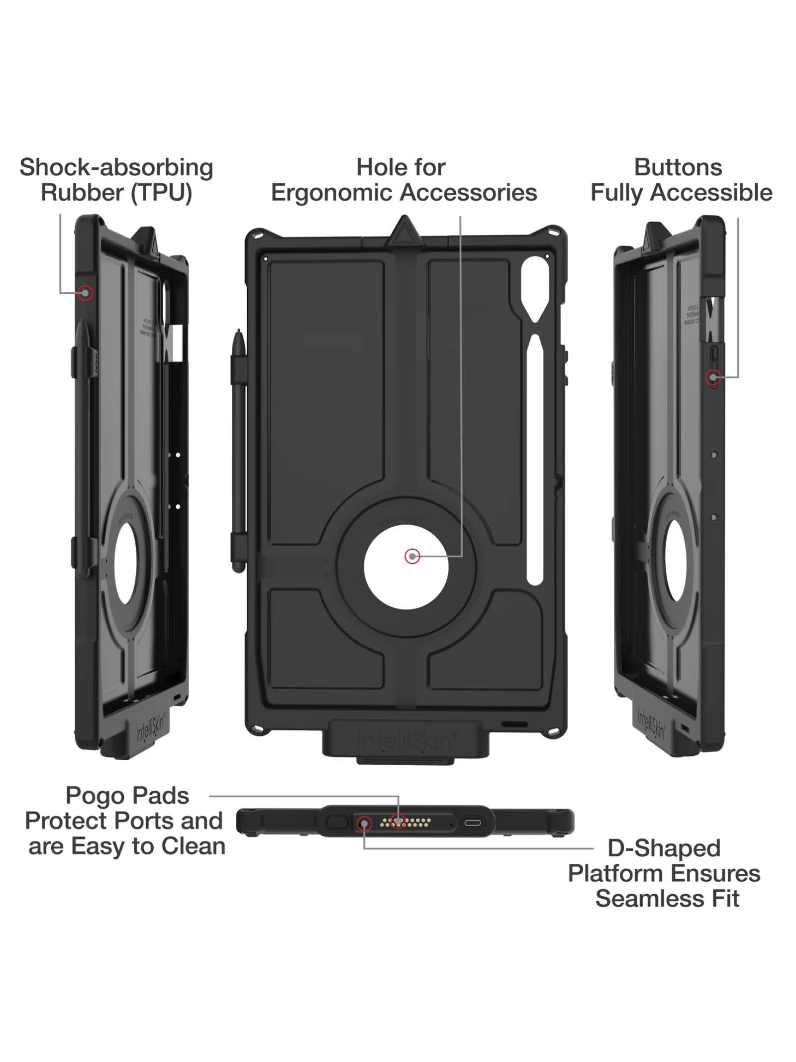 RAM Mounts IntelliSkin Next Gen Lade-/Schutzhülle Samsung Galaxy Tab S9 FE+ - GDS-Technologie