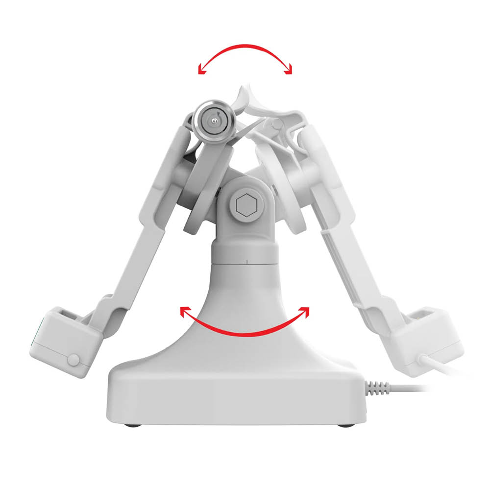 RAM Mounts GDS® Uni-Conn™ Stand-Dockingstation dreh-/schwenkbar - abschließbar, RJ45-Anschluss, hellgrau