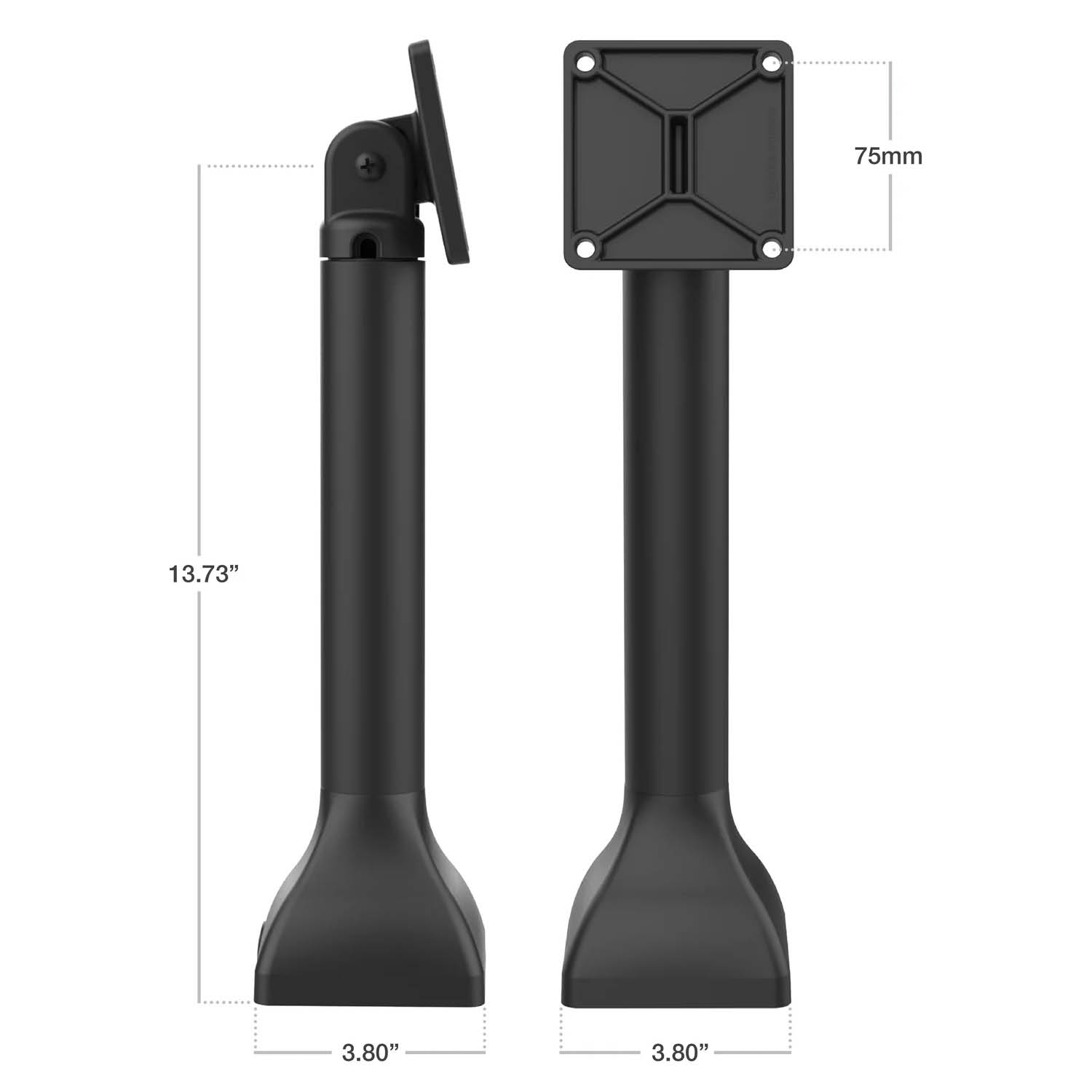 RAM Mounts Standfuss (14 Zoll) - VESA 75x75 mm Anbindung, dreh-/schwenkbar