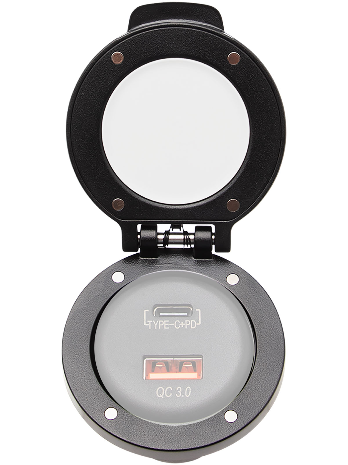 Abdeckung IP54 für Dual USB-Einbaucharger A/C