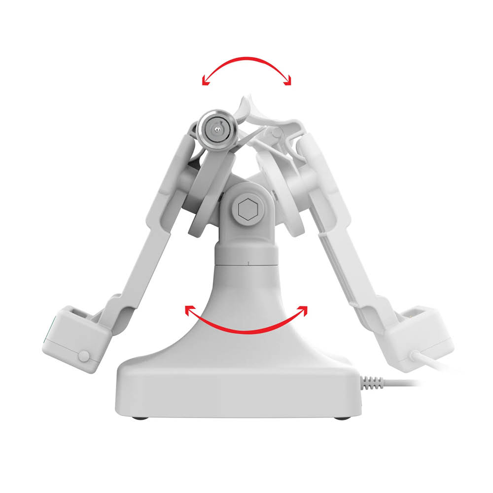 RAM Mounts GDS® Uni-Conn™ Stand-Dockingstation dreh-/schwenkbar - abschließbar, USB-C, hellgrau