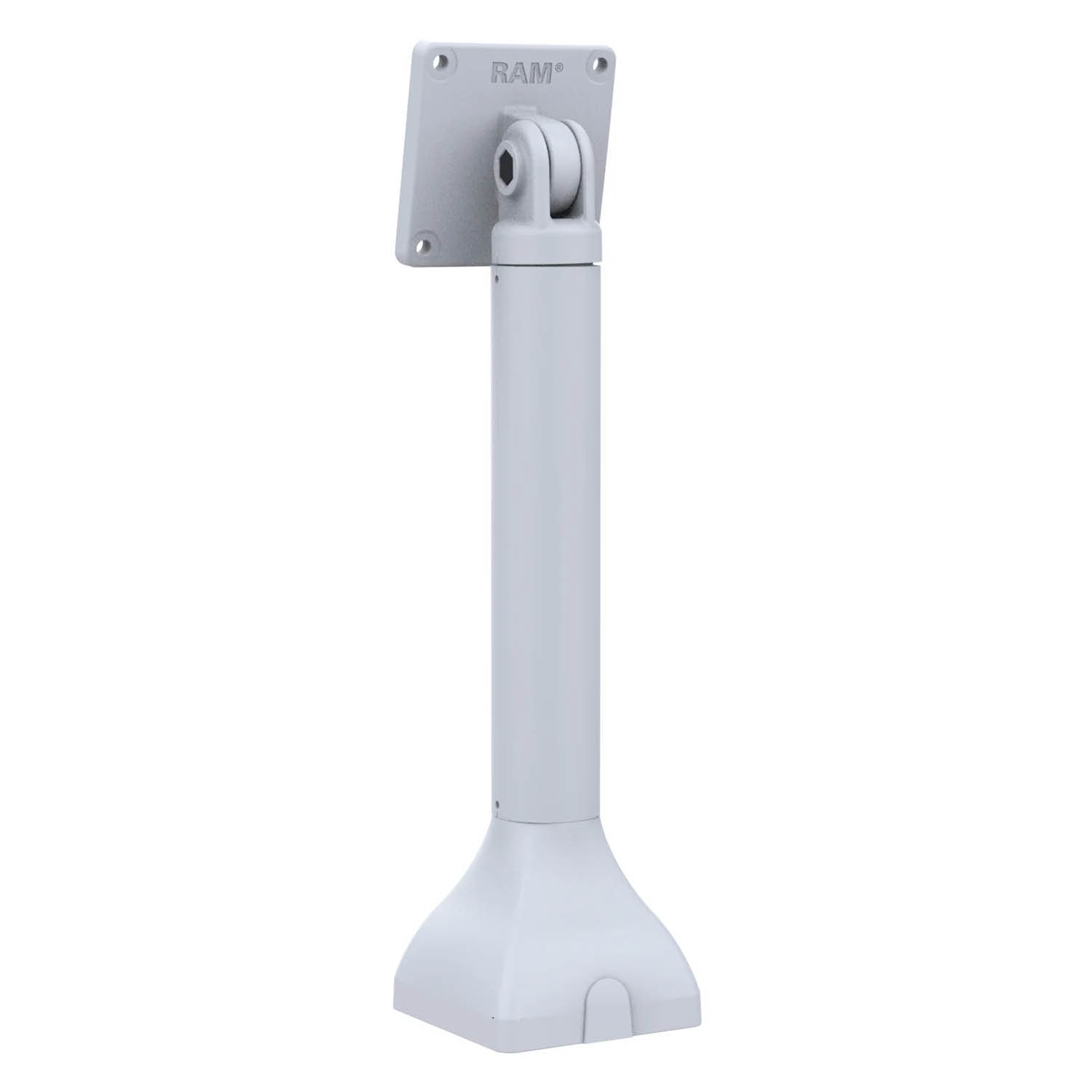 RAM Mounts Standfuss (14 Zoll) - VESA 75x75 mm Anbindung, dreh-/schwenkbar, hellgrau
