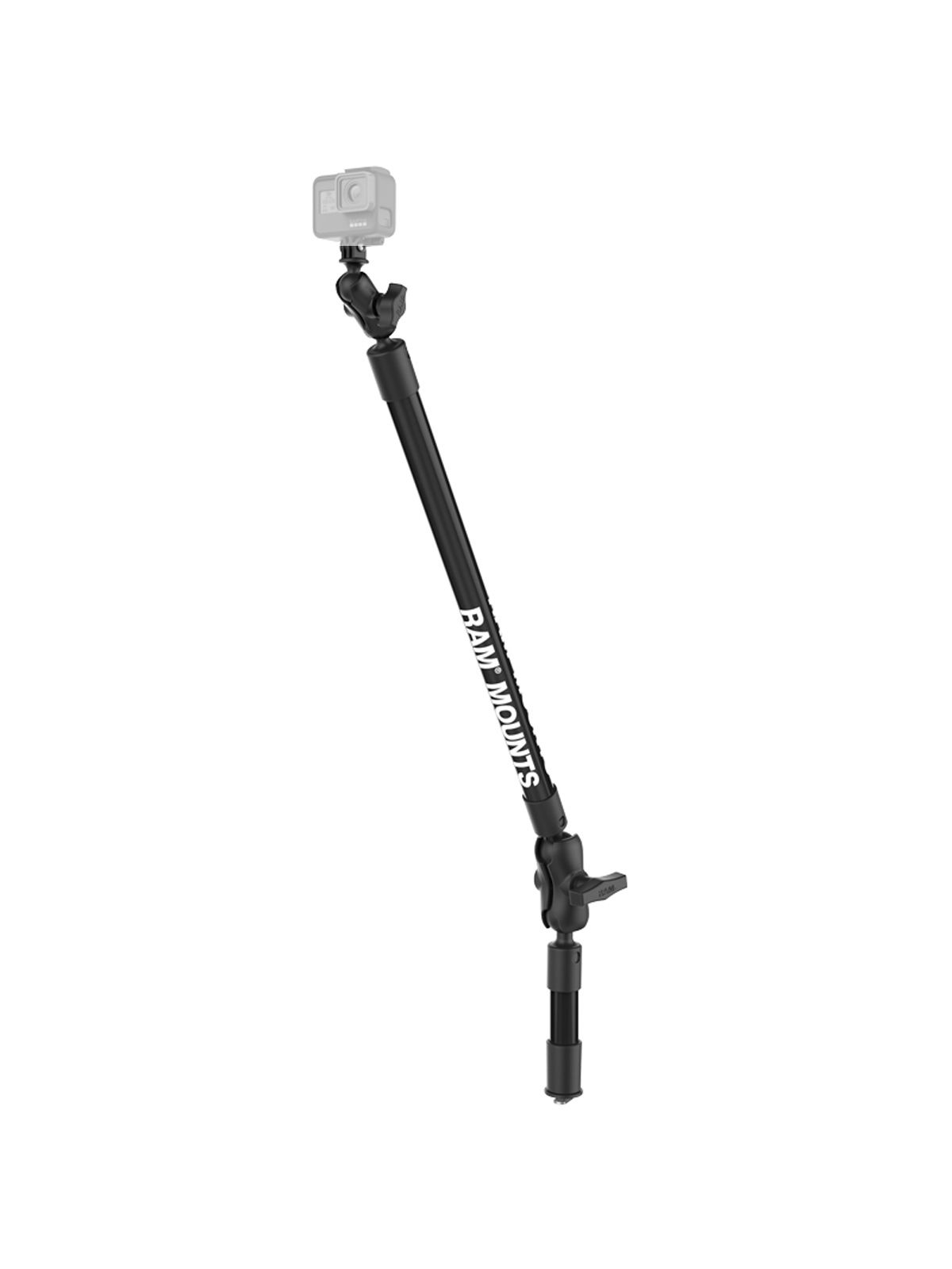 RAM Mounts Verbundstoff Kameraarm für GoPro Action Kameras - mit Armen (4 u. 18 Zoll), GoPro-Adapter, B-Kugel (1 Zoll)