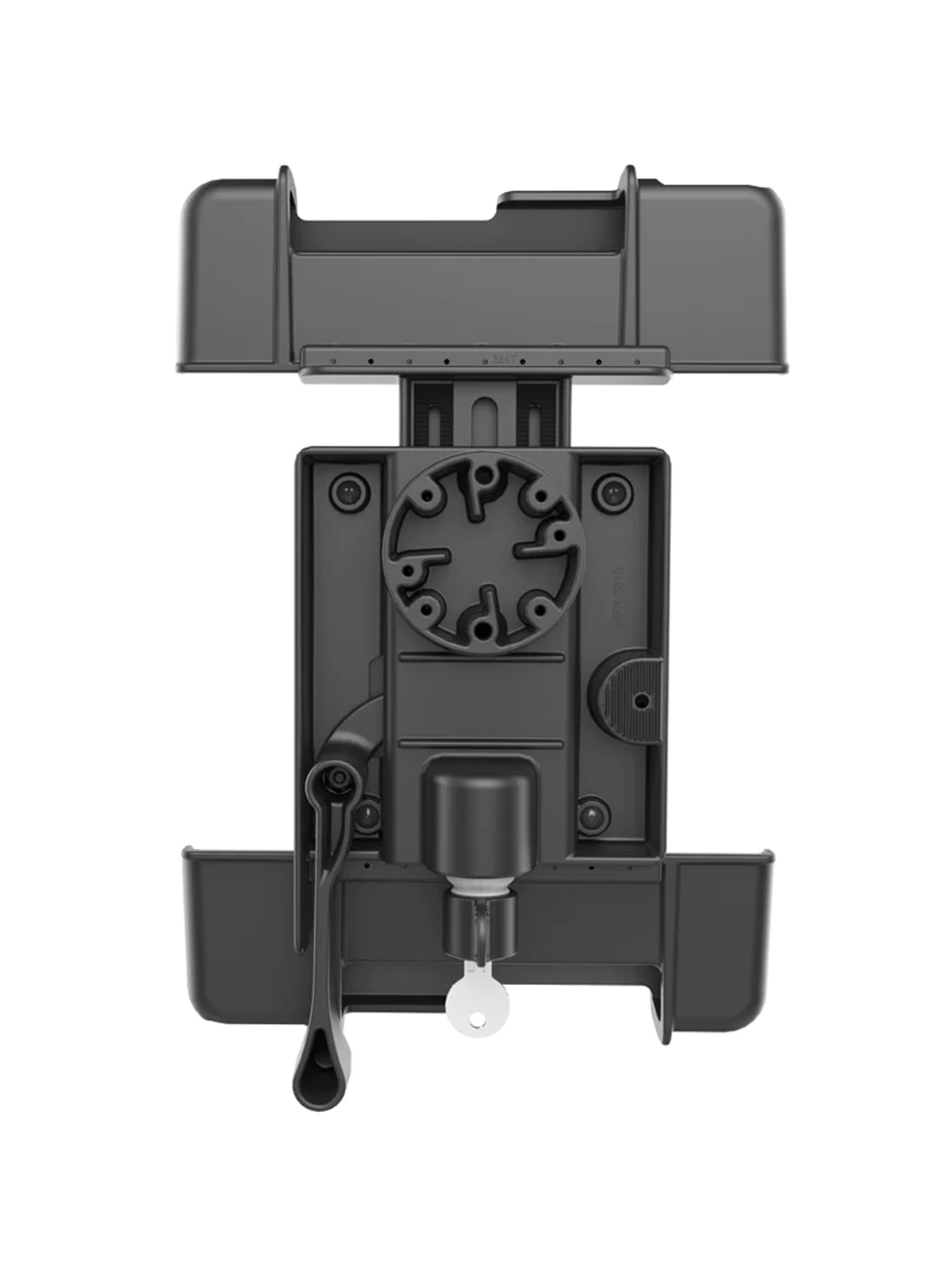 RAM Mounts Tab-Lock (abschließbar) Universal Halteschale für Panasonic Toughpad FZ-G1 und weitere Tablets von 10-11 Zoll - AMPS-Aufnahme, Schrauben-Set