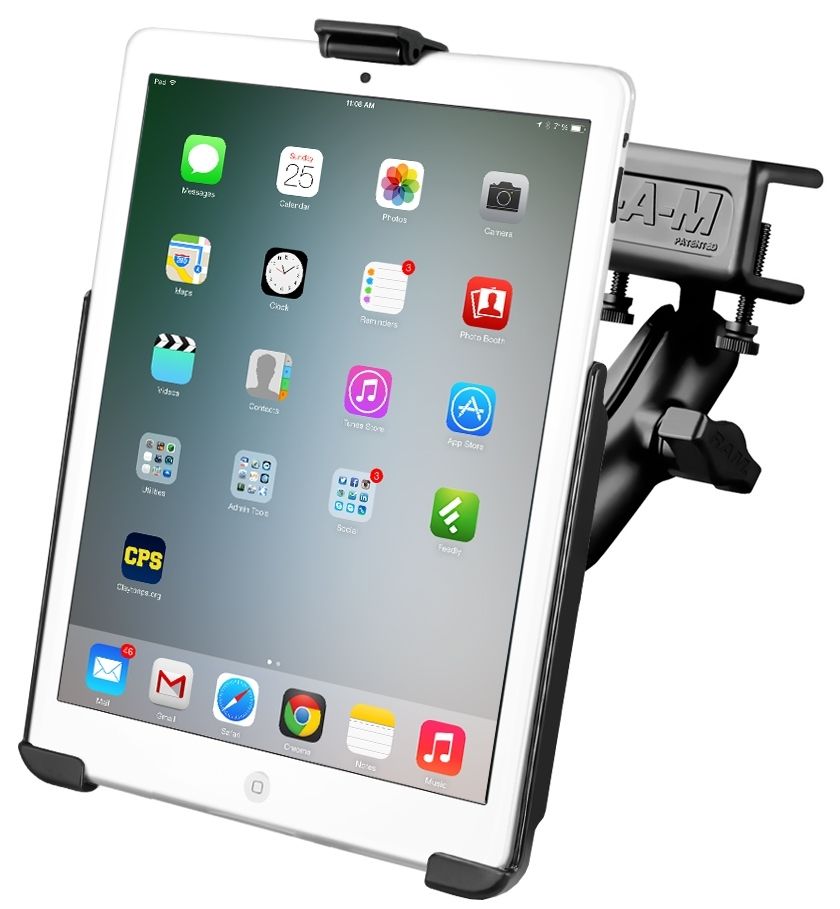 RAM Mounts Luftfahrt-Halterung Apple iPad mini 1-3 - B-Kugel (1 Zoll), mit Panelklammer