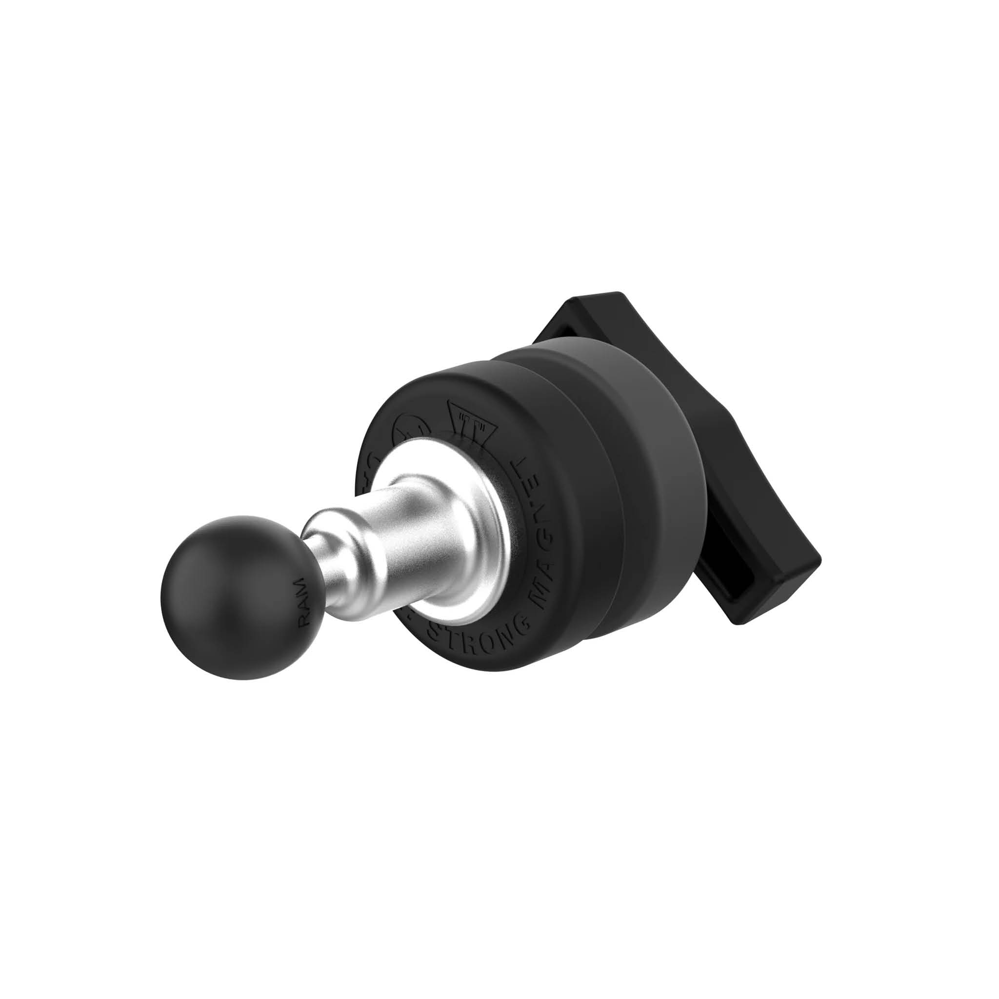 RAM Mounts Tough-Mag Basis für Kleingeräte an Scheiben - B-Kugel (1 Zoll), magnetisch, 48 mm Durchmesser