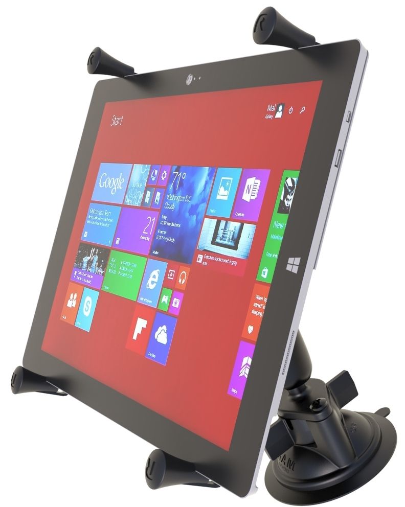 RAM Mounts X-Grip Saugfuss-Halterung Für Tablets (12 Zoll) - B-Kugel (1 ...