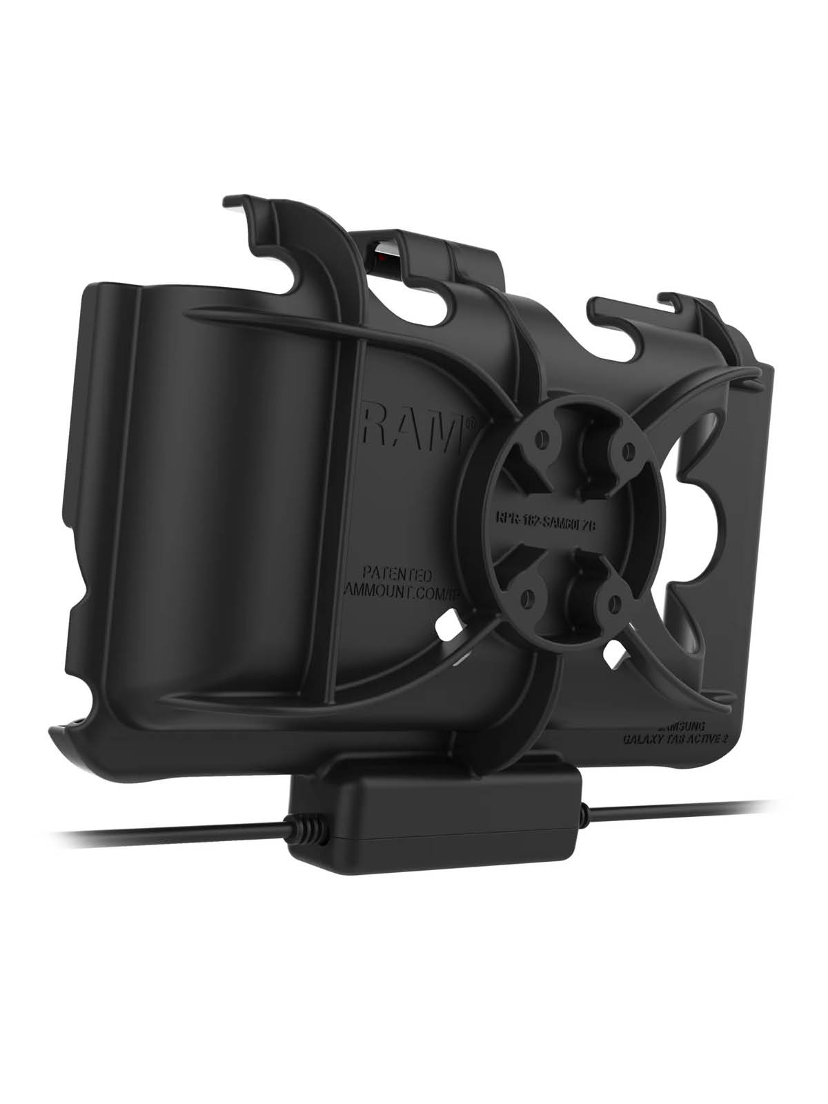 RAM Mounts EZ-Roll'r Halteschale für Samsung Tab Active3 & Active5 - In OEM/RAM Schutzhülle - USB-C & Dual USB-C/A-Anschluss