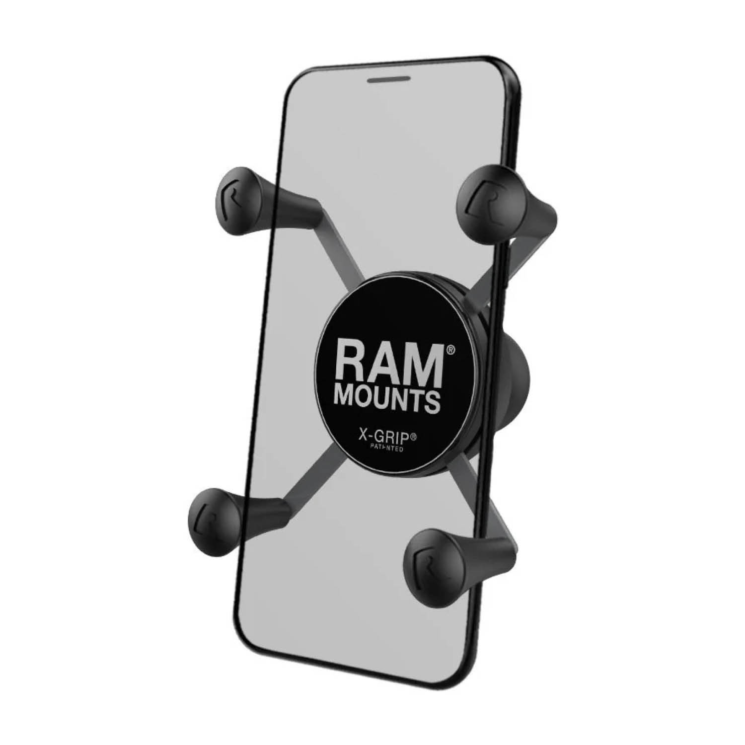 RAM Mounts X-Grip Halteklammer für Smartphones - Bis 82,55 mm Breite - Mit C-Kugel (1,5 Zoll)