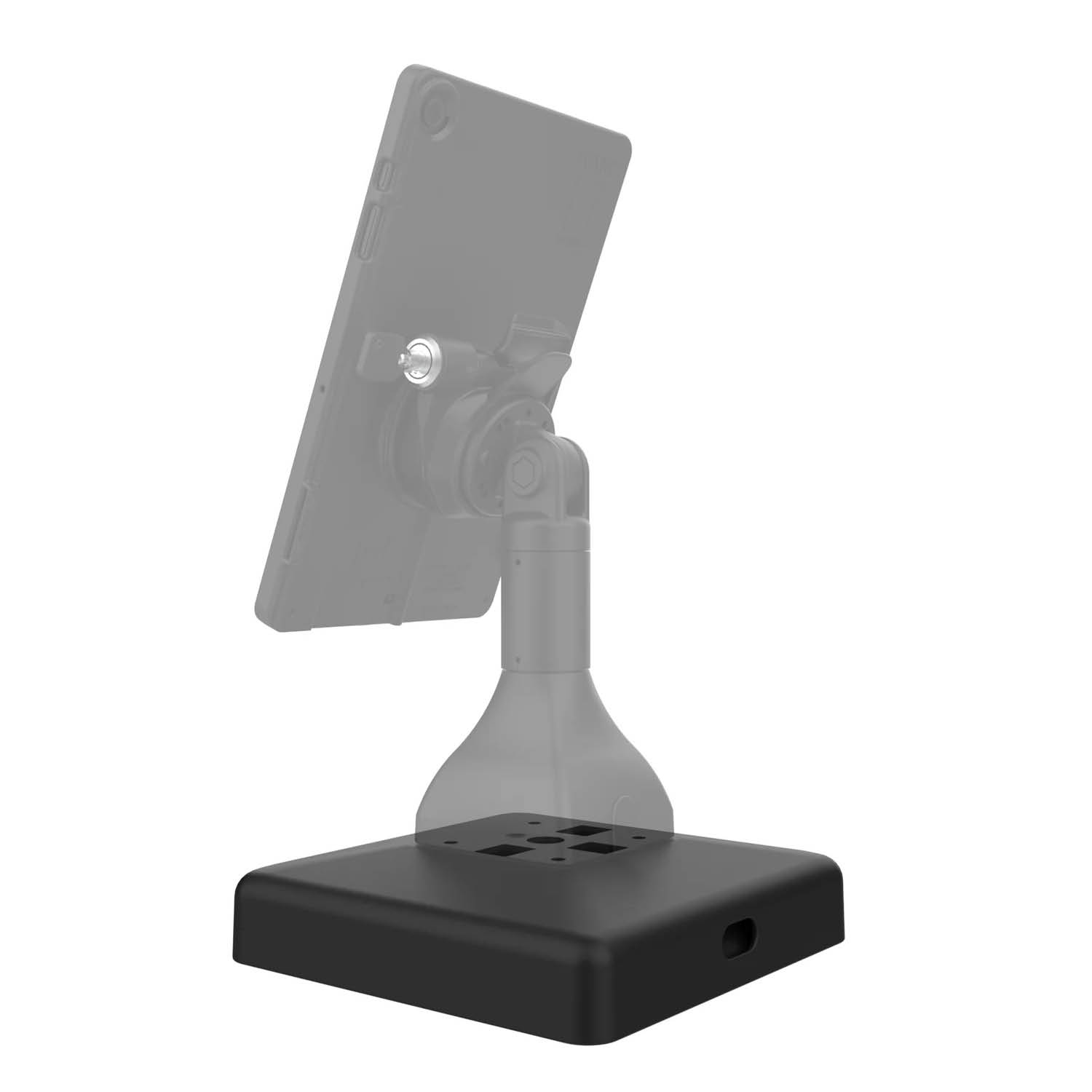 RAM Mounts Verbundstoff-Standbasis inkl. Gewicht - Lochraster für GDS Standfüsse, 228 x 228 mm, Schrauben-Set