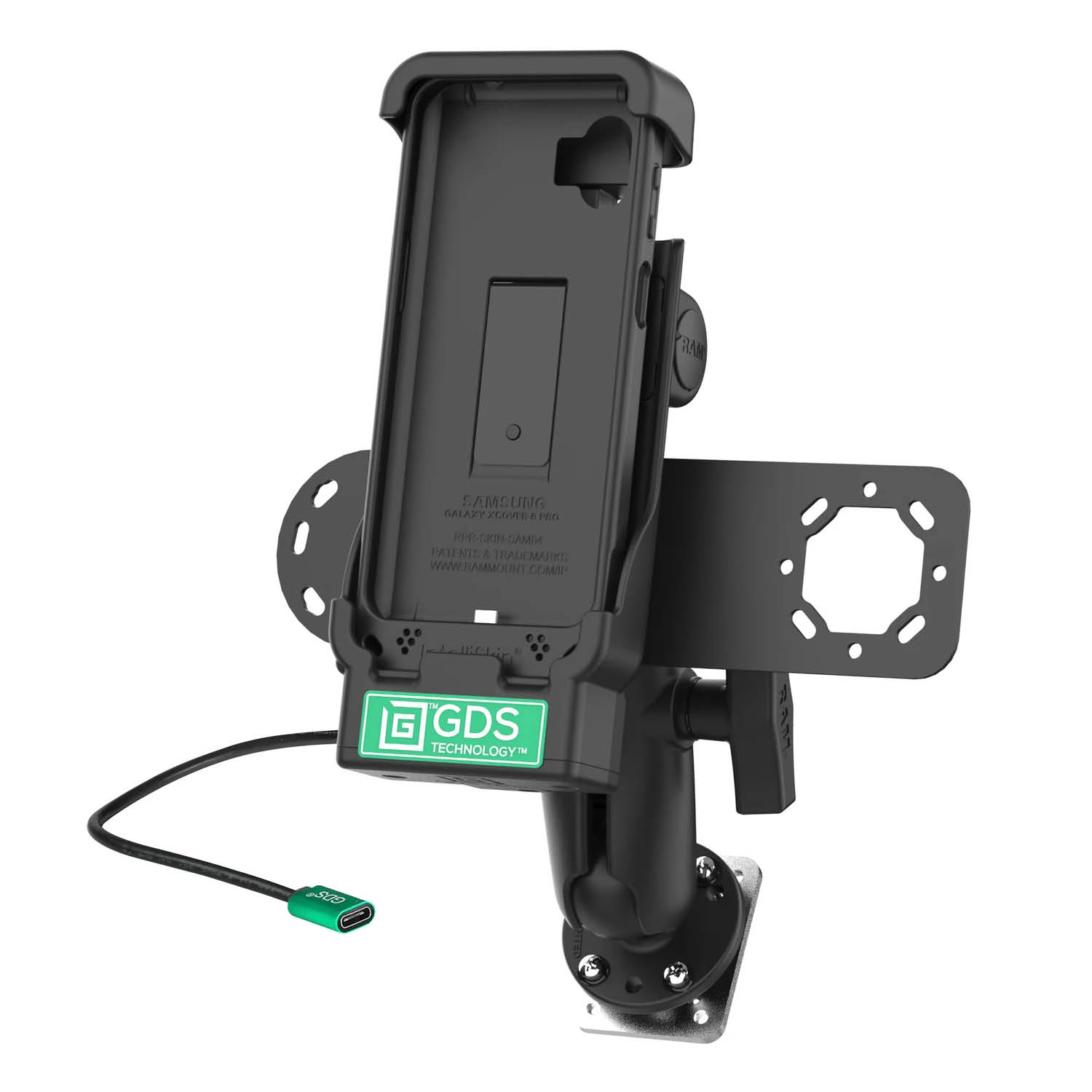  RAM Mounts GDS Fahrzeug-Ladestation für Samsung TabCover 