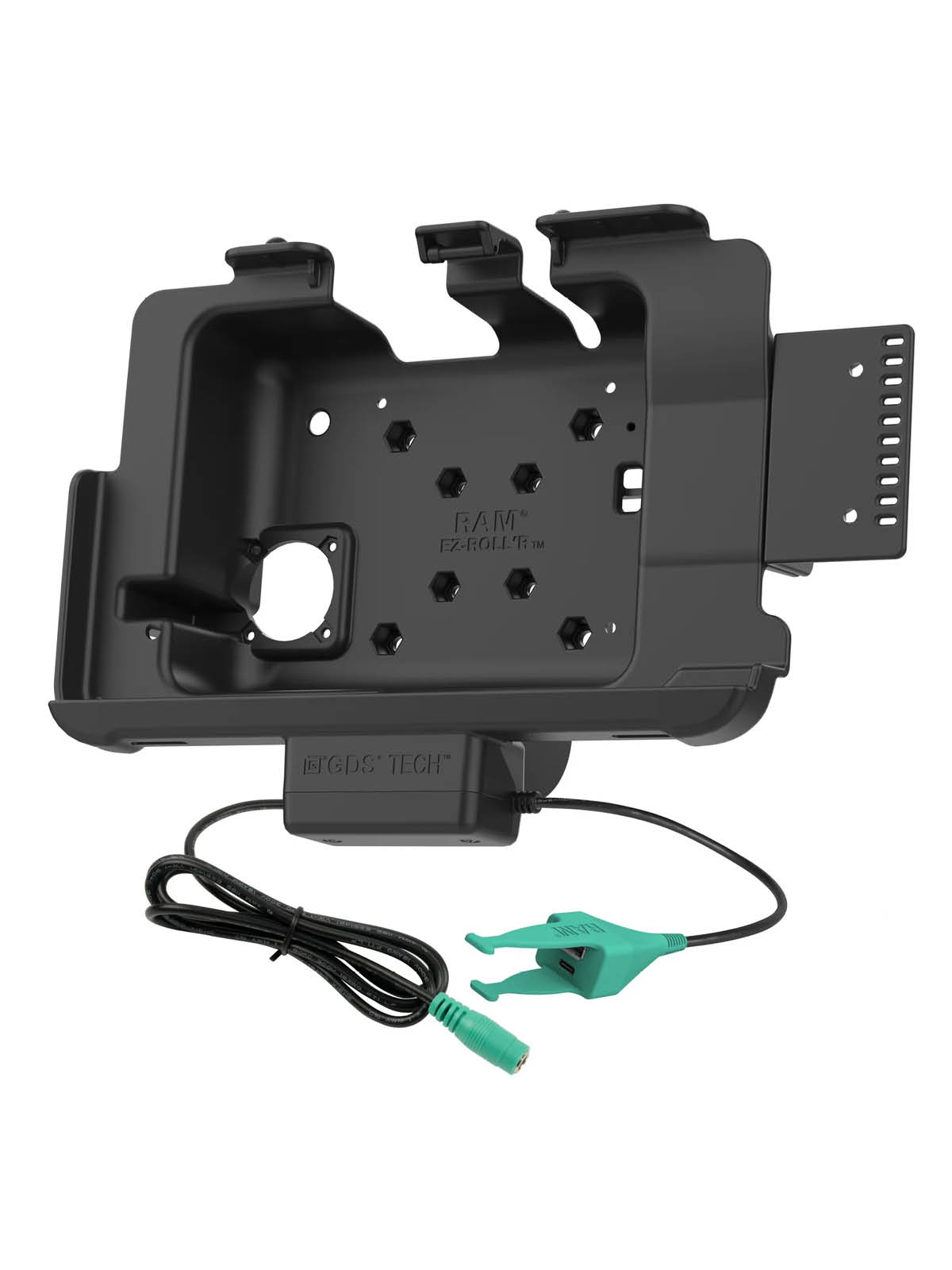 RAM Mounts EZ-Roll'r Halteschale für Zebra ET40 & ET45 (10“) Tablets - In Rugged Boot - 5.5mm DC & USB-A/USB-C-Anschluss