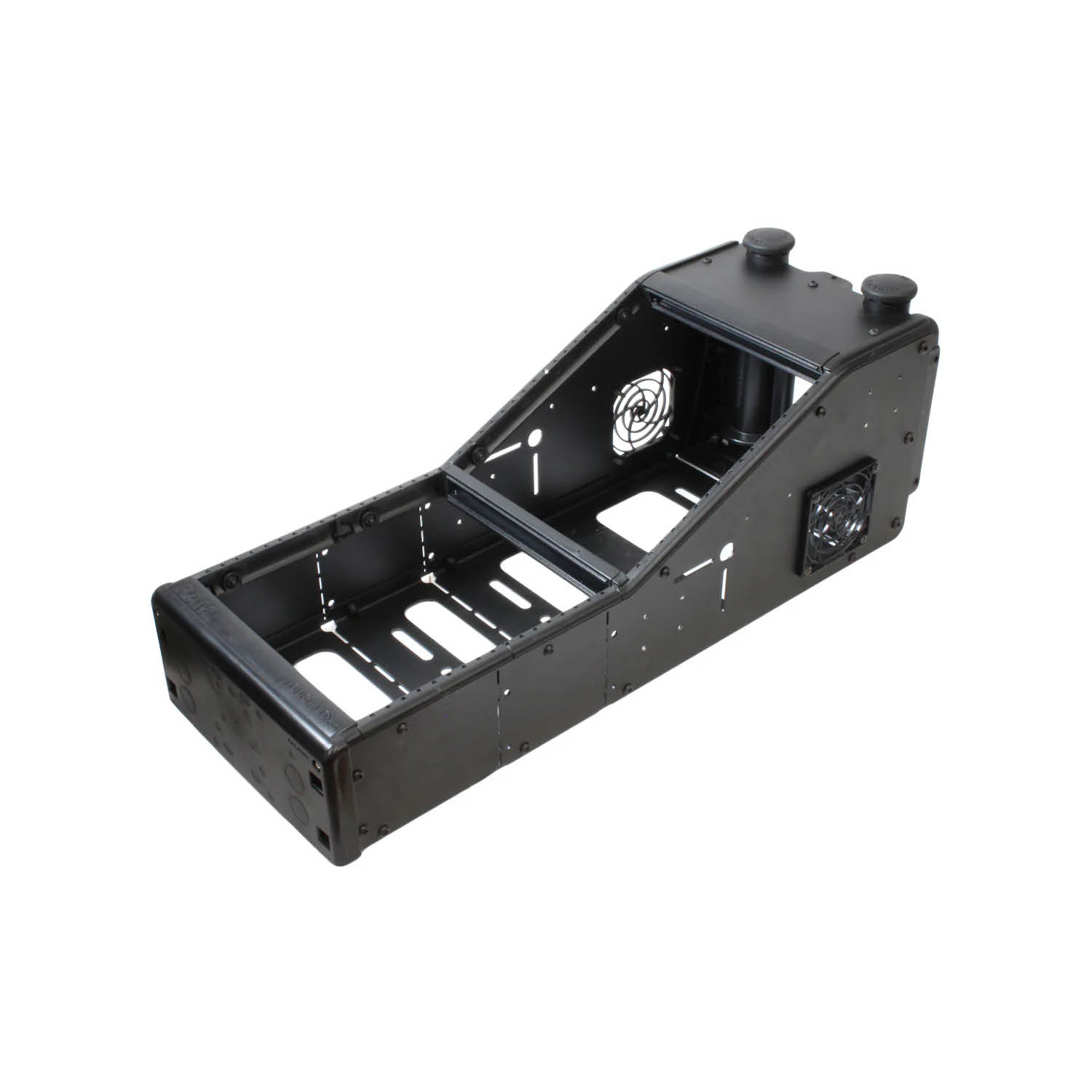 RAM Mounts Tough-Box Fahrzeug-Winkelkonsole mit kurzen Stangen