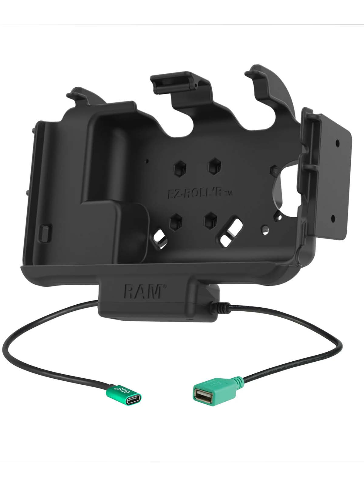 RAM Mounts EZ-Roll'r Modular Halteschale für Samsung Tab Active3 & Active5 - In OEM/RAM Schutzhülle - USB-C & USB-A-Anschluss