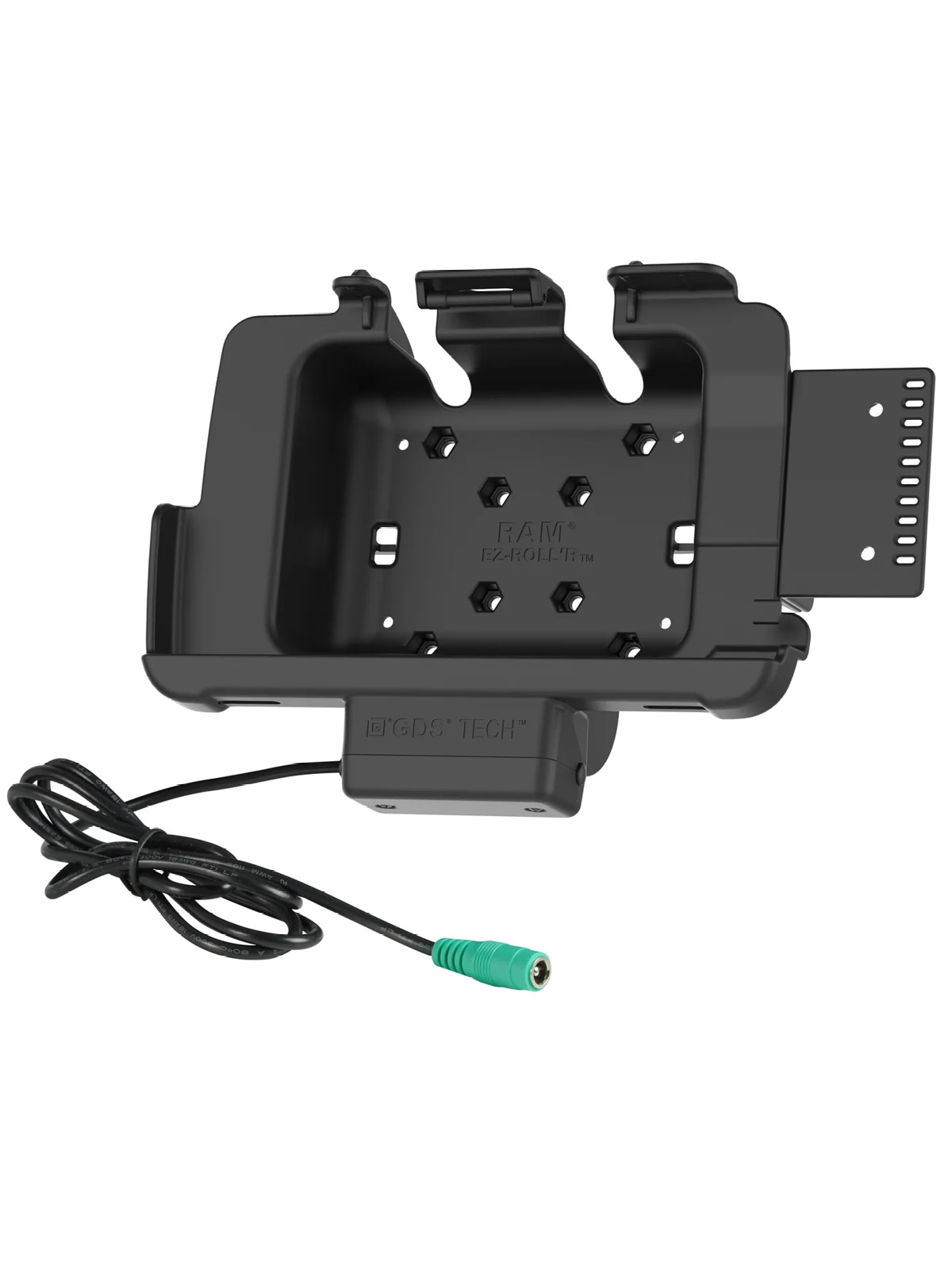 RAM Mounts Tough-Dock Halteschale für Zebra ET4x 8 Zoll Tablets im Zebra-Schutzrahmen - mit Stromversorung 5,5 mm Klinkenstecker, AMPS- u. VESA-Aufnahme