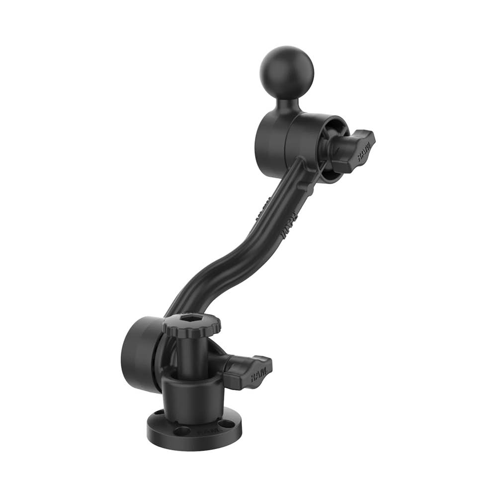 RAM Mounts Verbundstoff Ratchet-Arm (30 cm) - C-Kugel (1,5 Zoll), 4-Loch AMPS