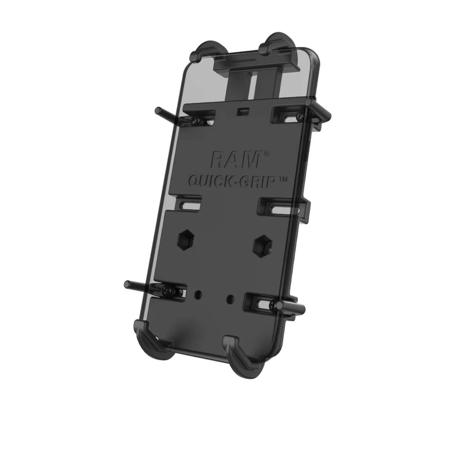 RAM Mounts Quick-Grip XL Universalhalterung für große Smartphones - Bis 92,07 mm Breite - 2-Loch AMPS - Schrauben-Set