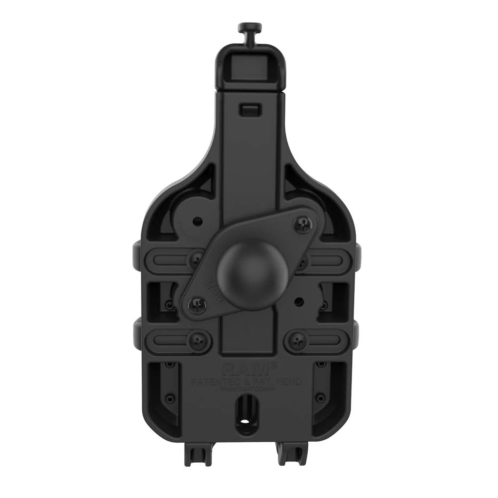 RAM Mounts Quick-Grip™ Pro Universal Halteschale für Smartphones inkl. Trapez-Basisplatte - B-Kugel (1 Zoll), MagSafe kompatibel