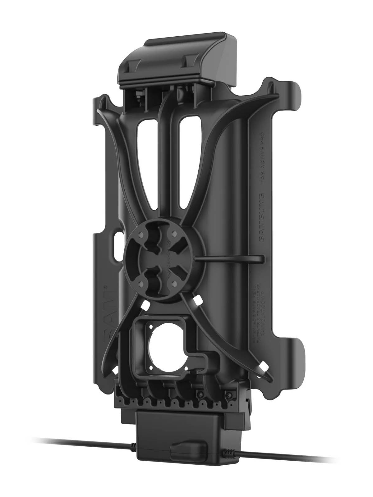RAM Mounts GDS Tough-Dock Halteschale (Schnappverschluss) für Samsung Tab Active4 Pro & Active5 Pro - in IntelliSkin Schutzhülle - USB-C & USB-A-Anschluss