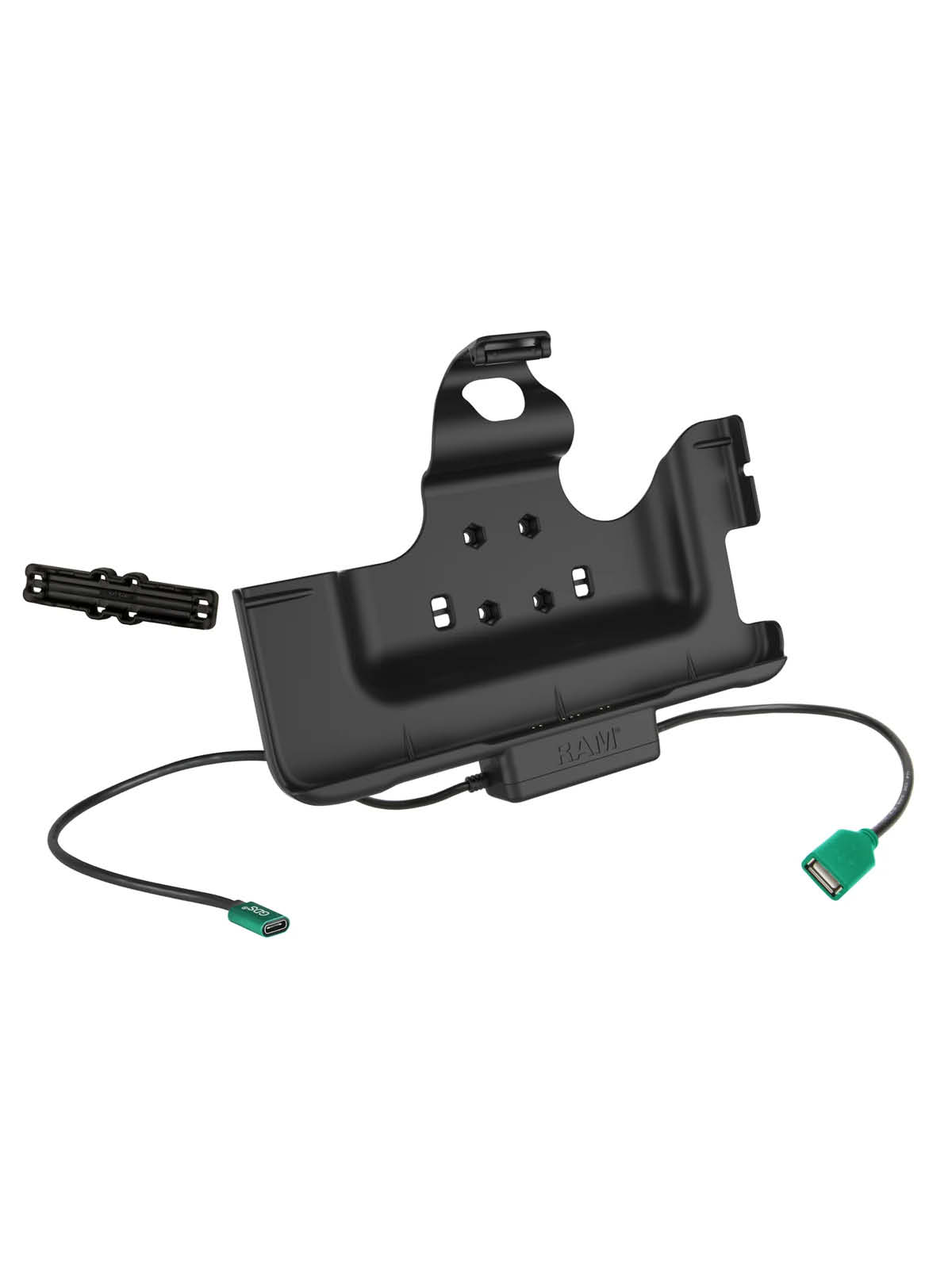 RAM Mounts EZ-Roll'r Halteschale für Samsung Tab Active4 Pro & Active Pro - In OEM/RAM Schutzhülle - USB-C & USB-A-Anschluss