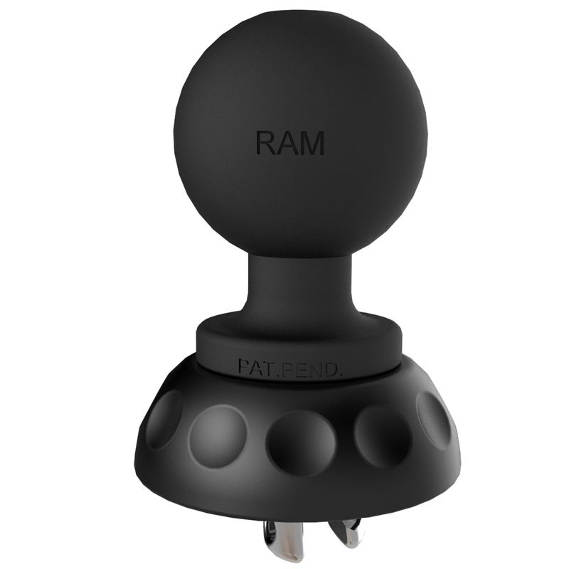RAM Mounts Steck-Adapter (Leash Plug) mit C-Kugel (1,5 Zoll) - Verbundstoff, im Polybeutel