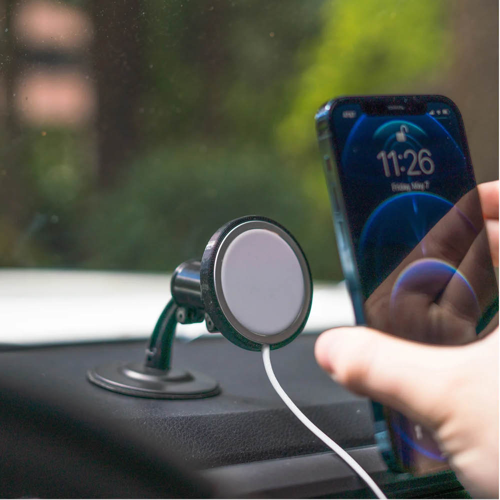 RAM Mounts Lil Buddy Aufbau-Halterung mit Apple 25W MagSafe Adapter - Klebesockel