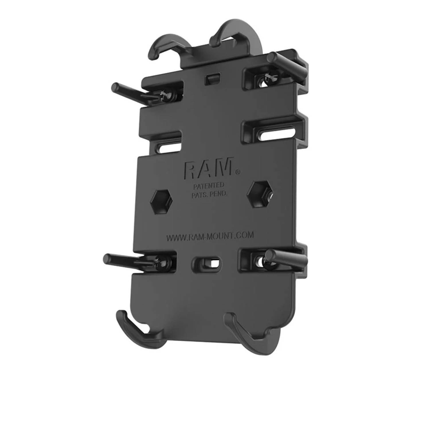 RAM Mounts Quick-Grip Universalhalterung für Smartphones & weitere Geräte - Bis 82,55 mm Breite - 2-Loch AMPS - Schrauben-Set