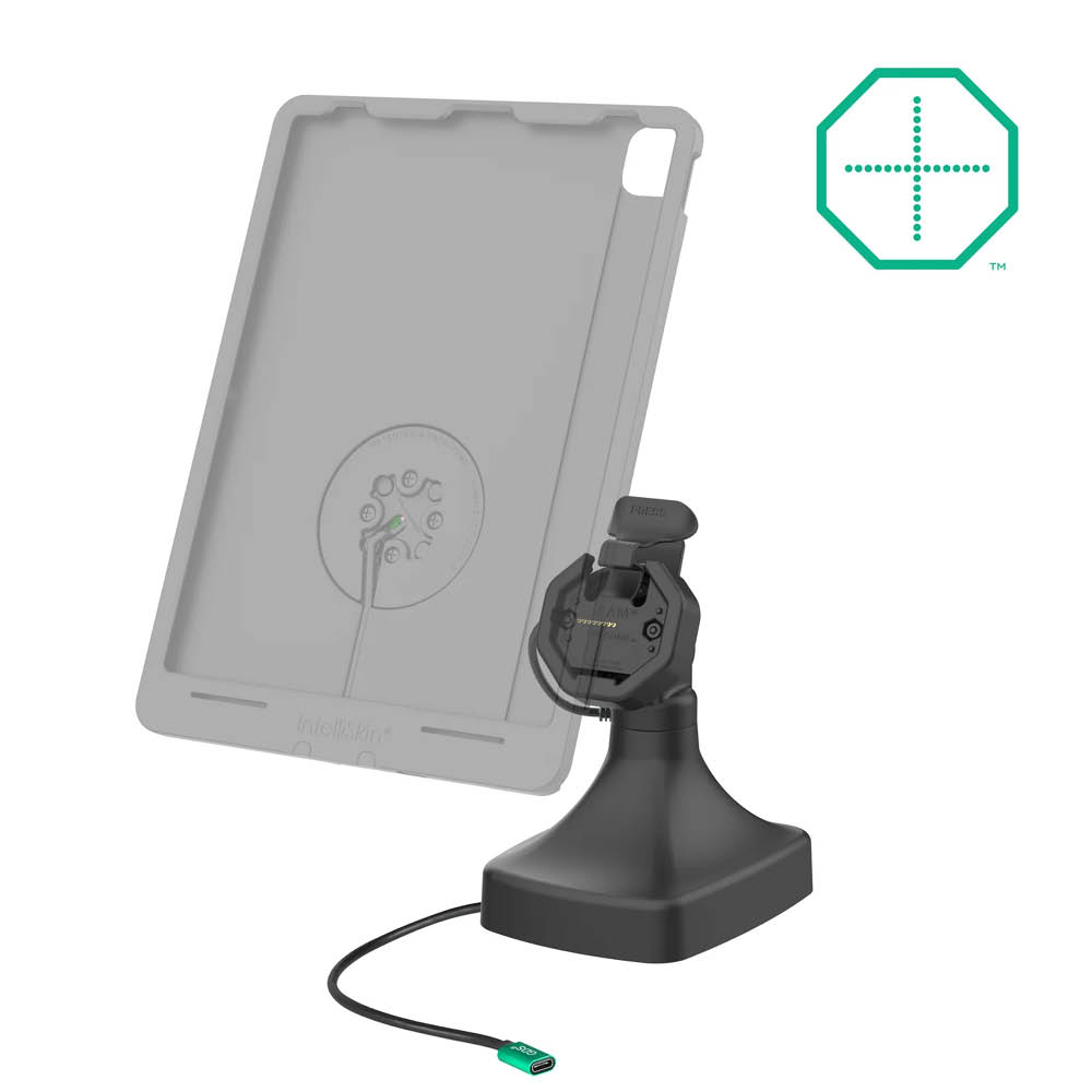 RAM Mounts GDS Uni-Conn Stand-Dockingstation - Dreh- & Schwenkbar - USB-C-Anschluss - Rückseitige Pogo-Pads