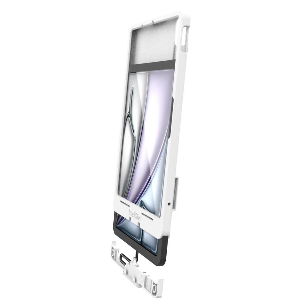 RAM Mounts IntelliSkin Thin Case Ladeschutzhülle für Apple iPad Air 11 (M2 & M3) - GDS-Technologie, Pogo-Pads Unten & Rückseitig, USB-C-Anschluss (Extern), hellgrau