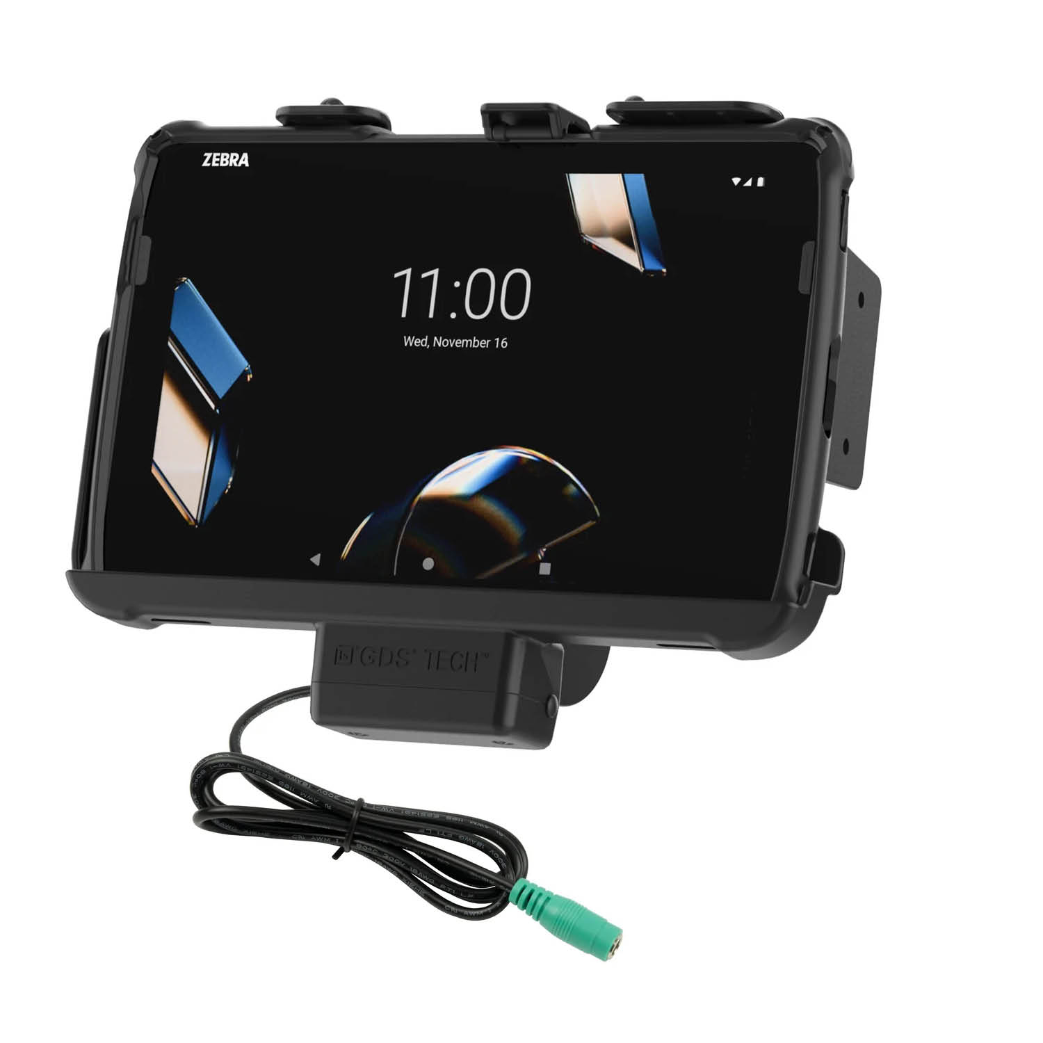 RAM Mounts EZ-Roll'r Holder for Zebra ET401, ET40 & ET45 (10") Tablets - In RAM Skin/Rugged Boot - 5.5mm DC Power Supply
