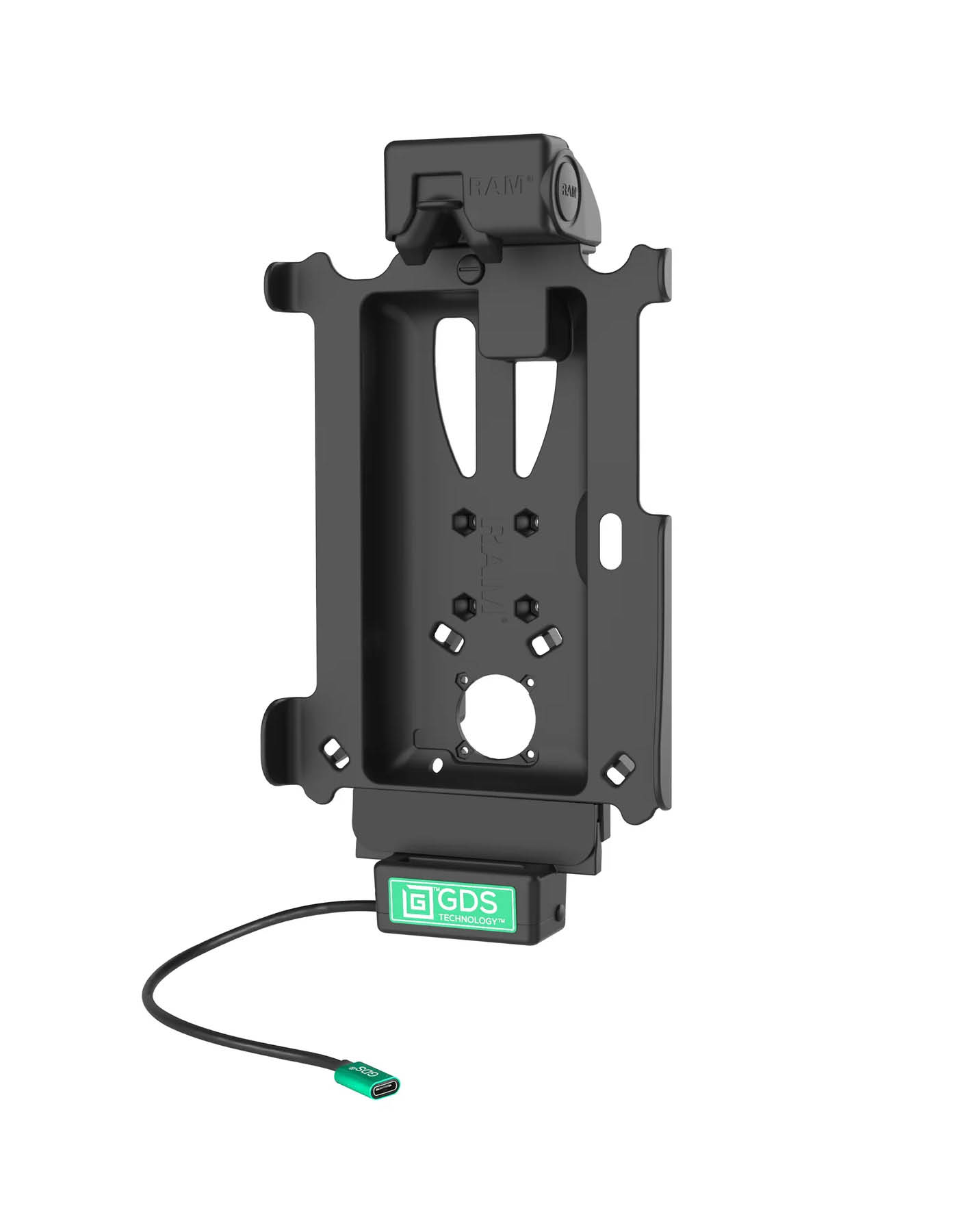 RAM Mounts GDS Tough-Dock Halteschale (Schnappverschluss) Samsung Tab Active4 Pro & Active5 Pro in IntelliSkin Schutzhülle - USB-C-Anschluss