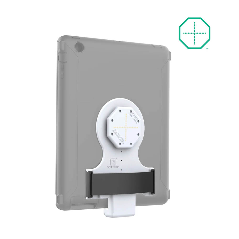 RAM Mounts GDS Tab-Conn für Tablets in Otterbox Defender Schutzhüllen - Rückseitige Pogo-Pads, hellgrau