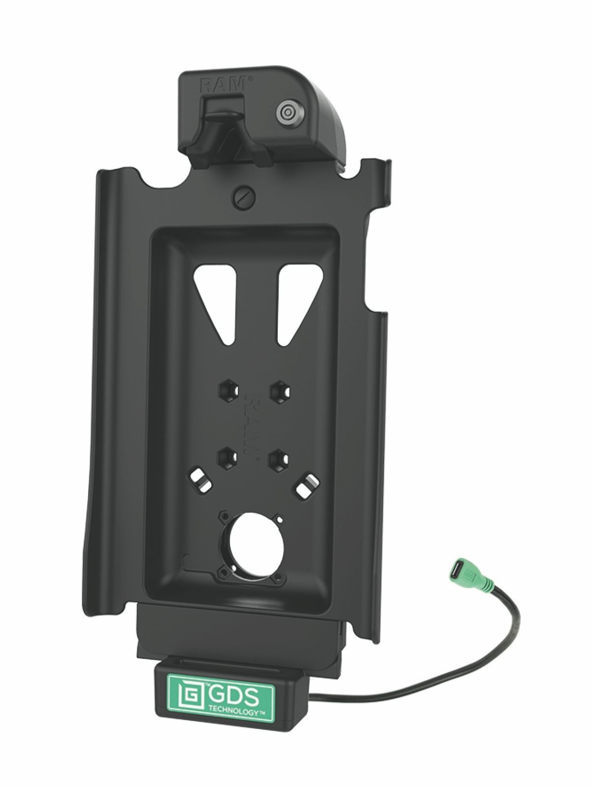 RAM Mounts GDS Tough-Dock Halteschale (Schlüsselverriegelung) Samsung Tab A 10.5 - in IntelliSkin Schutzhülle - USB-C-Anschluss