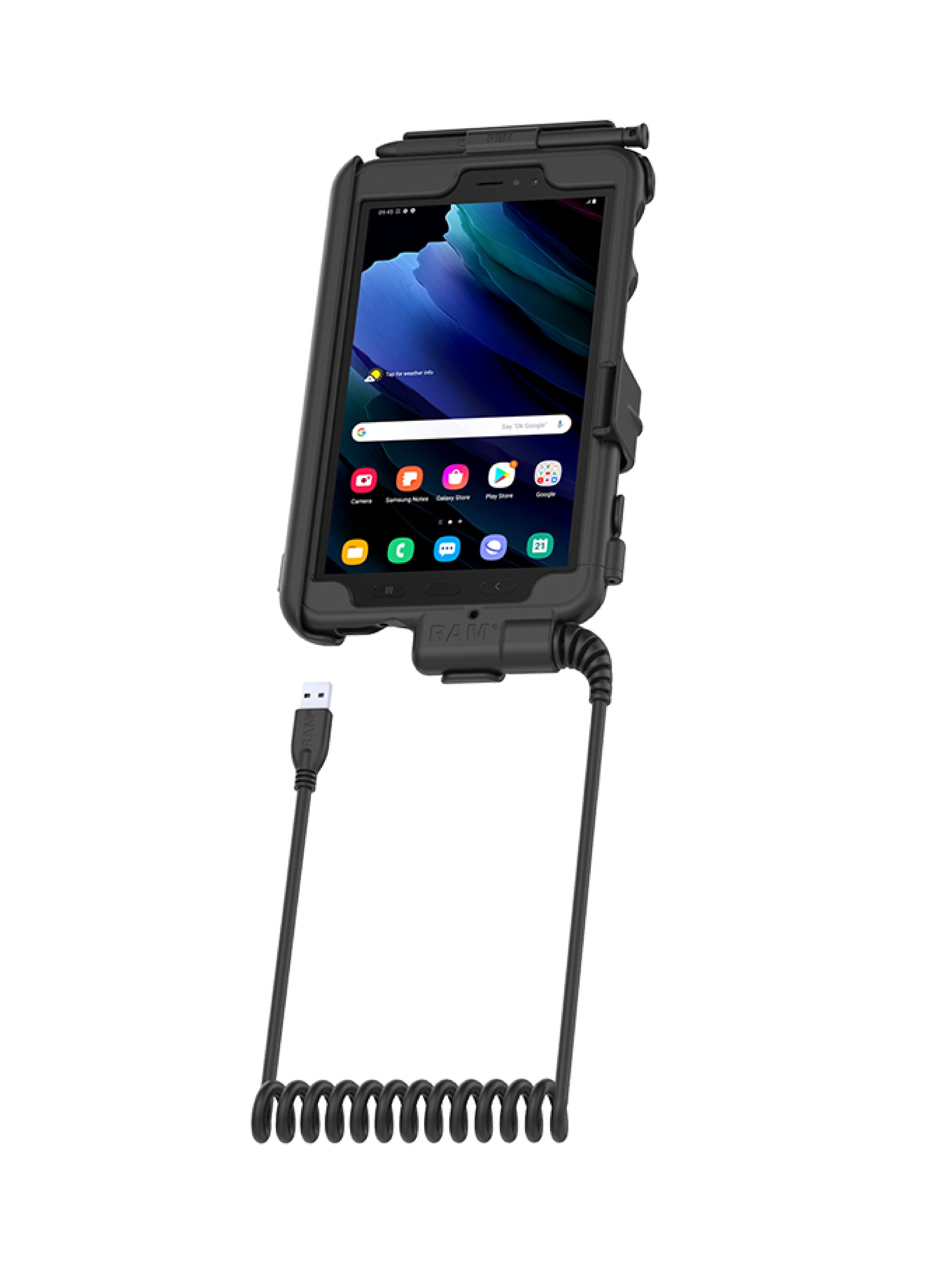 RAM Mounts Tough-Case Halteschale Samsung Galaxy Tab Active5 & 3 / A 8.4 / A 8.0 - mit Ventilator