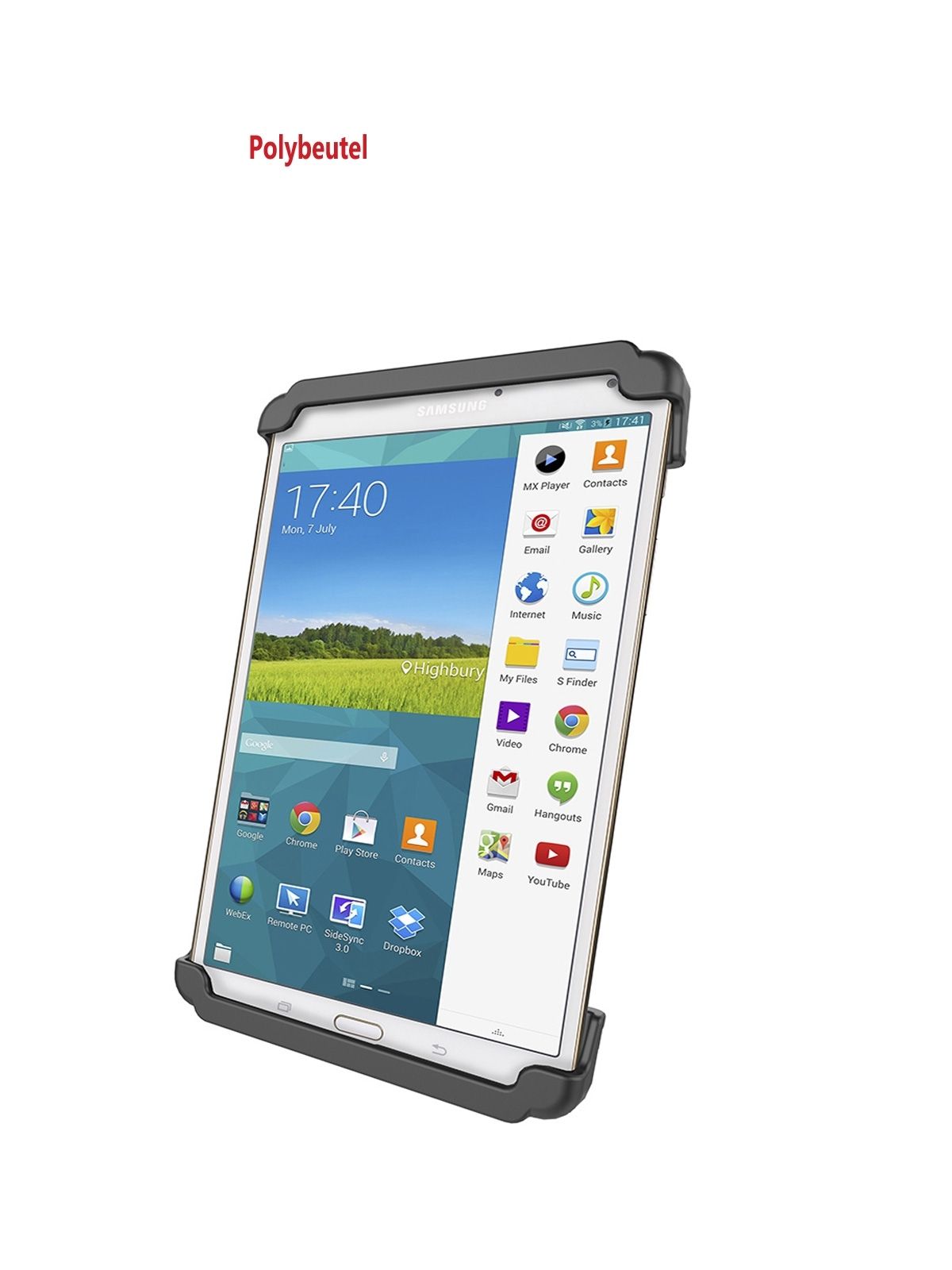 RAM Mounts Universal Tab-Tite Halteschale für 7-8 Zoll Tablets inkl. Samsung Tab 4 8.0/Tab E 8.0 (ohne Schutzgehäuse/-hüllen) - AMPS-Aufnahme, Schrauben-Set