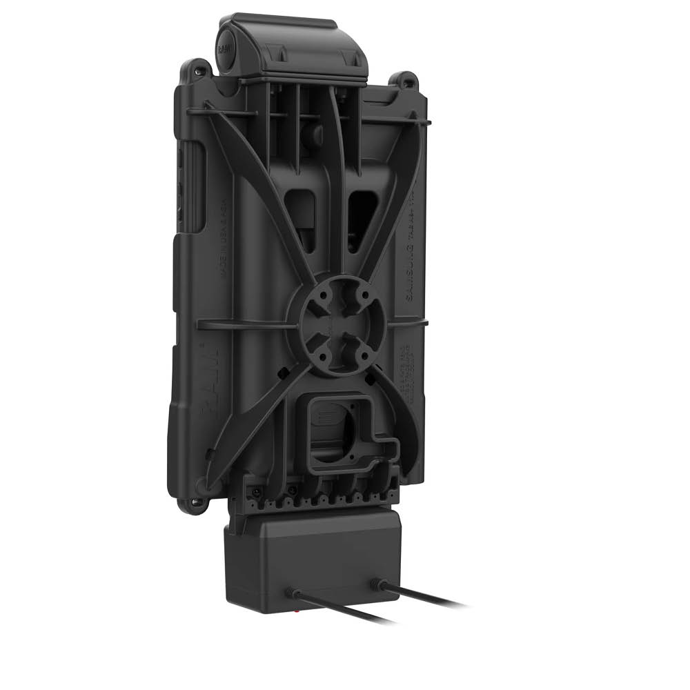 RAM Mounts GDS Tough-Dock Halteschale (Schnappverschluss) für Samsung Tab A9+ in IntelliSkin Next Gen Schutzhülle - USB-A-/PoE-Anschluss, 4-Loch AMPS
