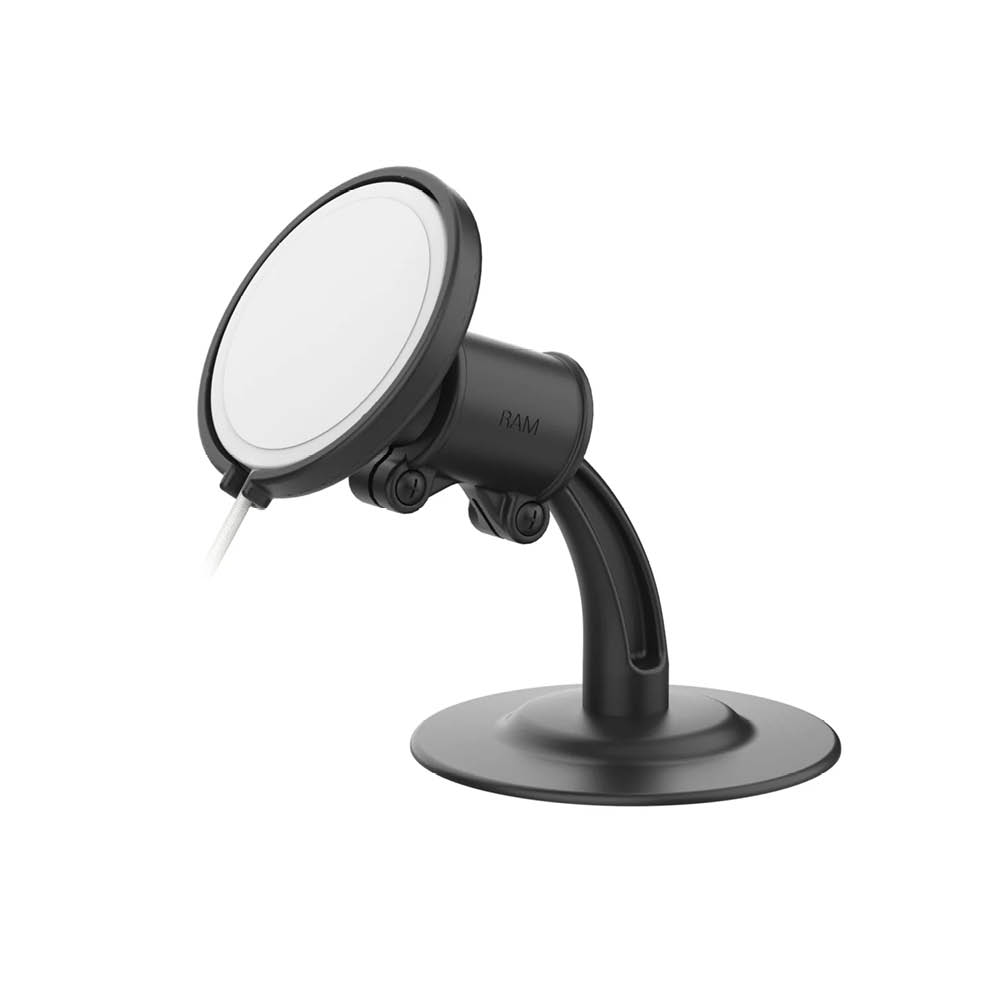 RAM Mounts Lil Buddy Aufbau-Halterung mit Apple 25W MagSafe Adapter - Klebesockel